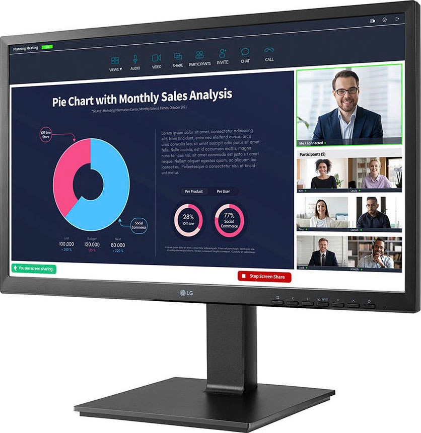 LG LCD-Monitor »24BP750C«, 60 cm/24 Zoll, 1920 x 1080 px, Full HD, 5 ms Reaktionszeit, 75 Hz