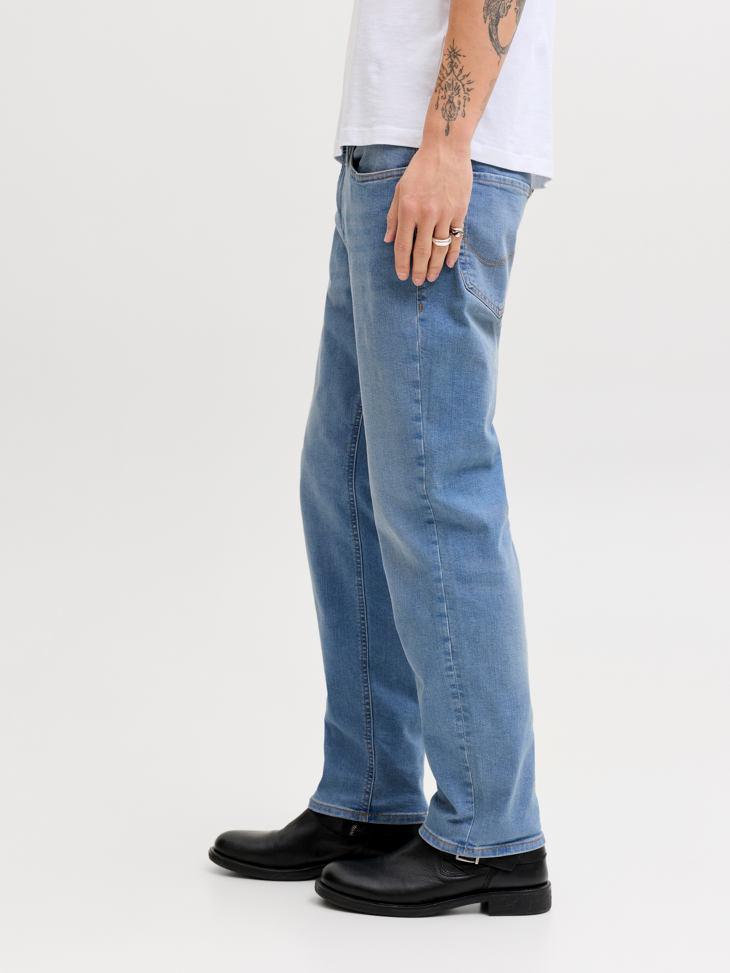 Jack & Jones Straight-Jeans "JJICLARK JJORIGINAL SQ 2" günstig online kaufen