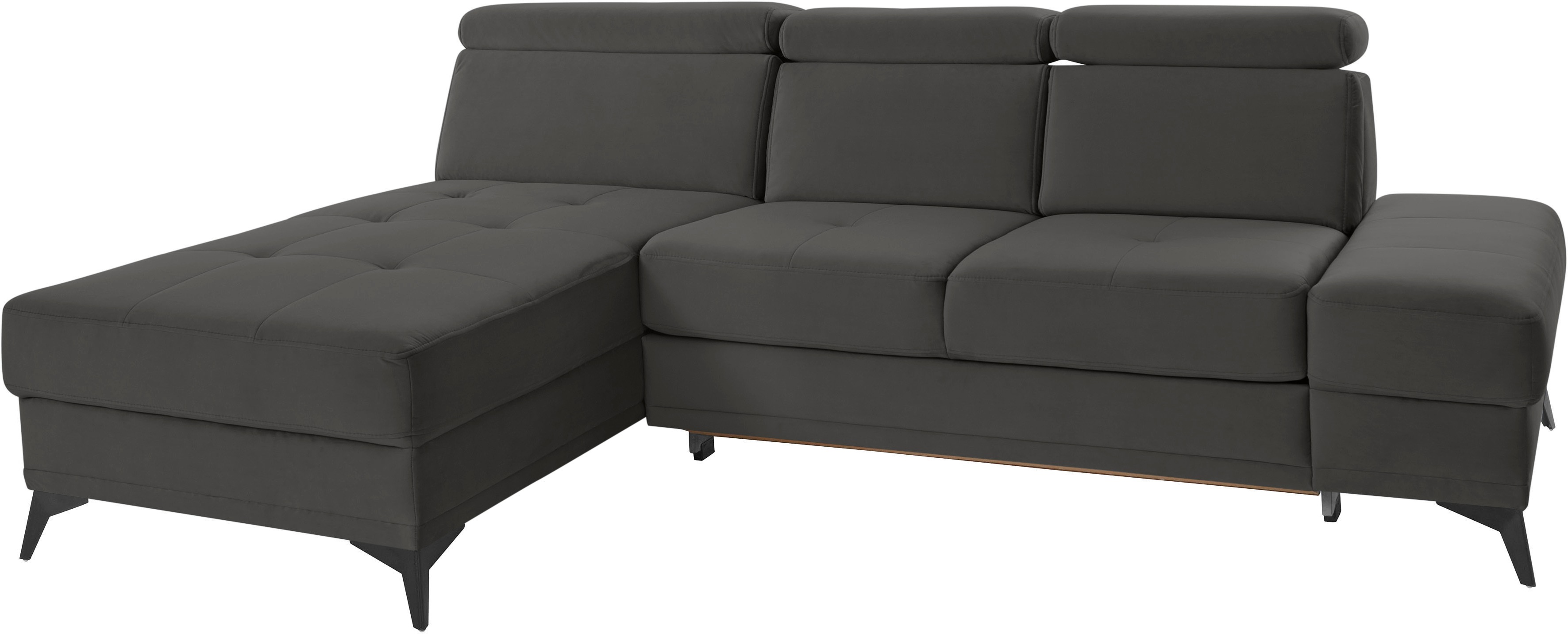 Thumbnail - INOSIGN Ecksofa "Cardiz L-Form" inkl.Kopfteilverstellung und Federkern wahlweise mit Bettfunktion