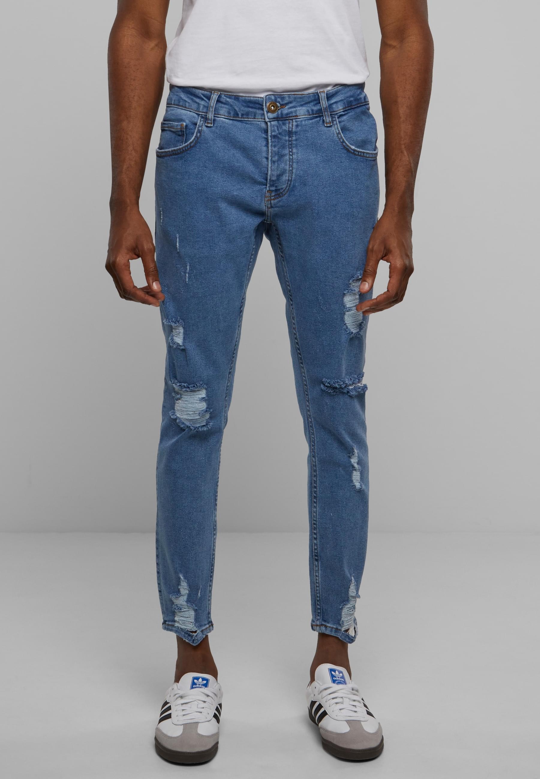 2Y Studios Bequeme Jeans »2Y Studios Herren 2Y Destroyed Cropped Skinny Denim«