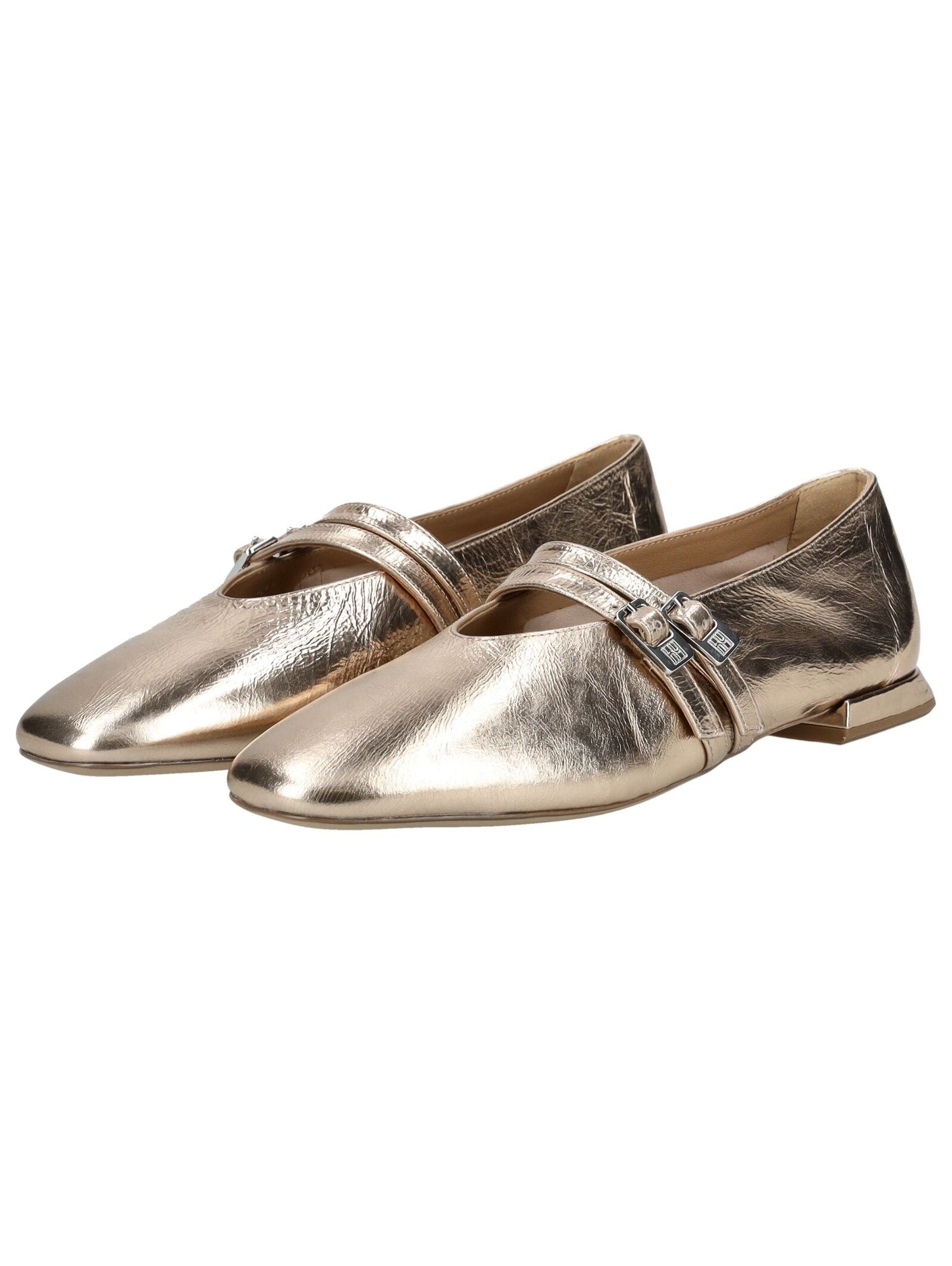 Ballerina HÖGL "Högl Ballerinas Leder", Damen, Gr. 40, bronze, Leder, Schuhe Ballerina 6