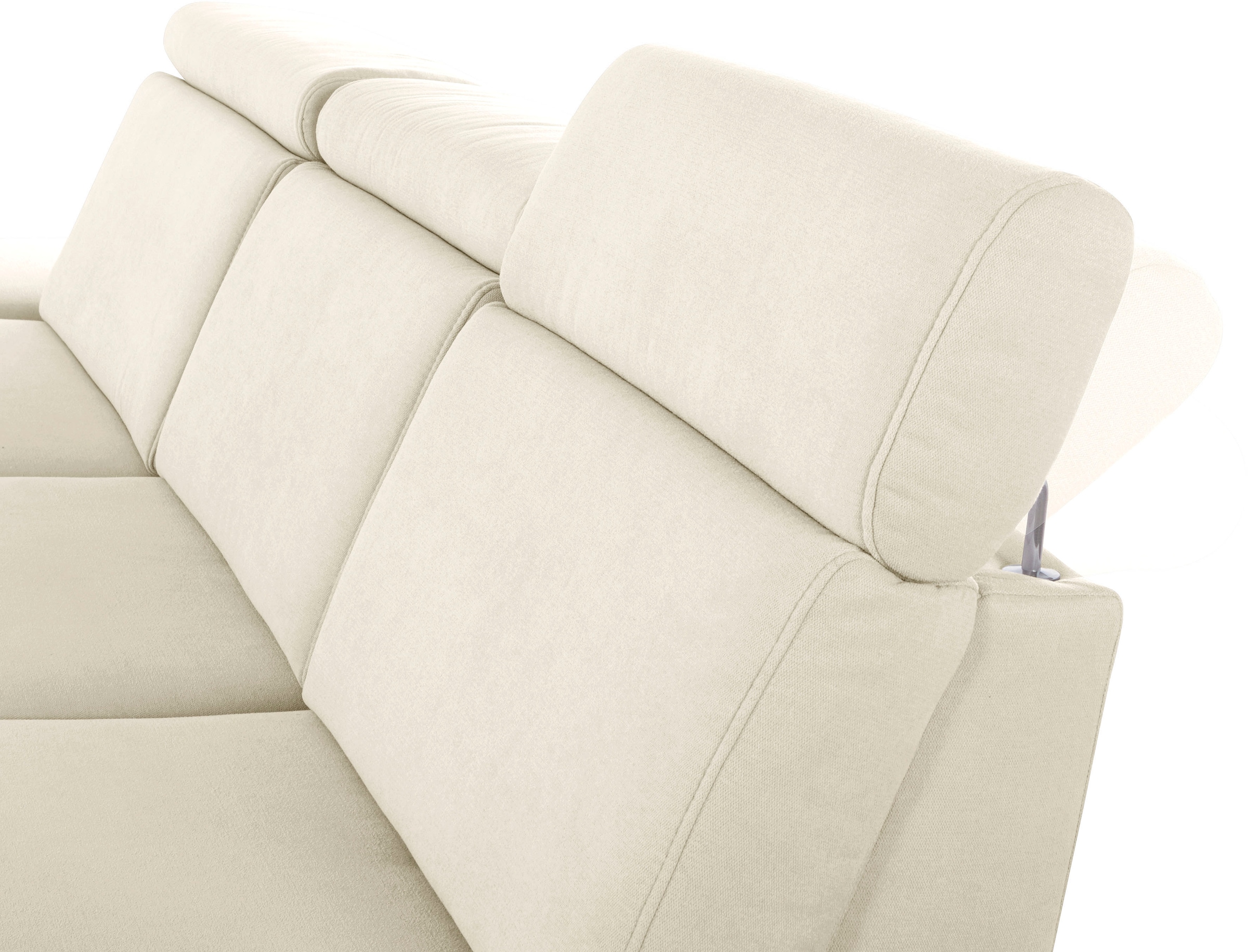 sit&more Ecksofa »Brisbane L-Form« Fußhöhe 15 cm, inklusive Sitztiefen-, Armteil- und Kopfteilverstellung