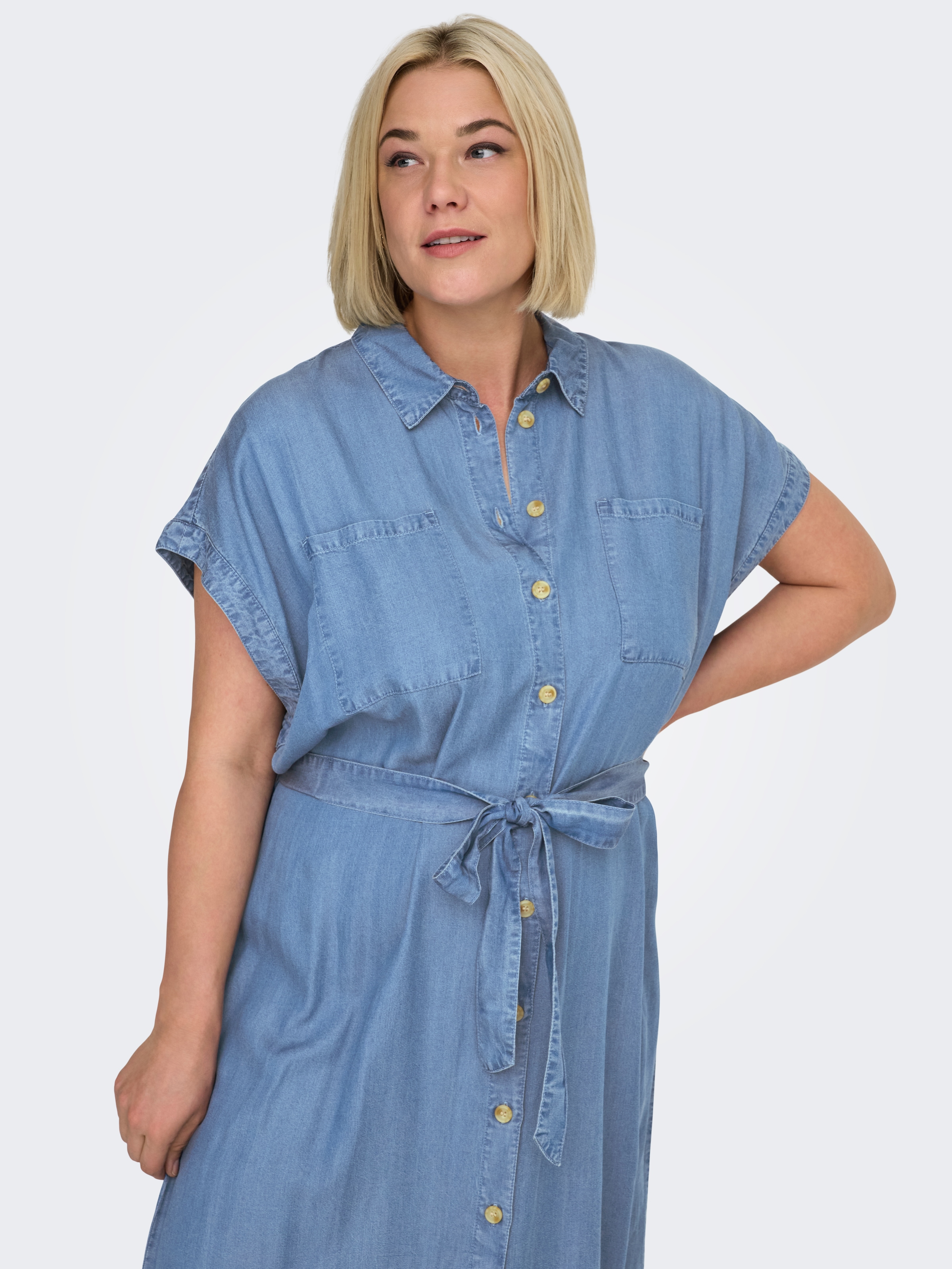 ONLY CARMAKOMA Jeanskleid "CARPEMA HANNOVER SS DNM SH DRESS NOOS" günstig online kaufen