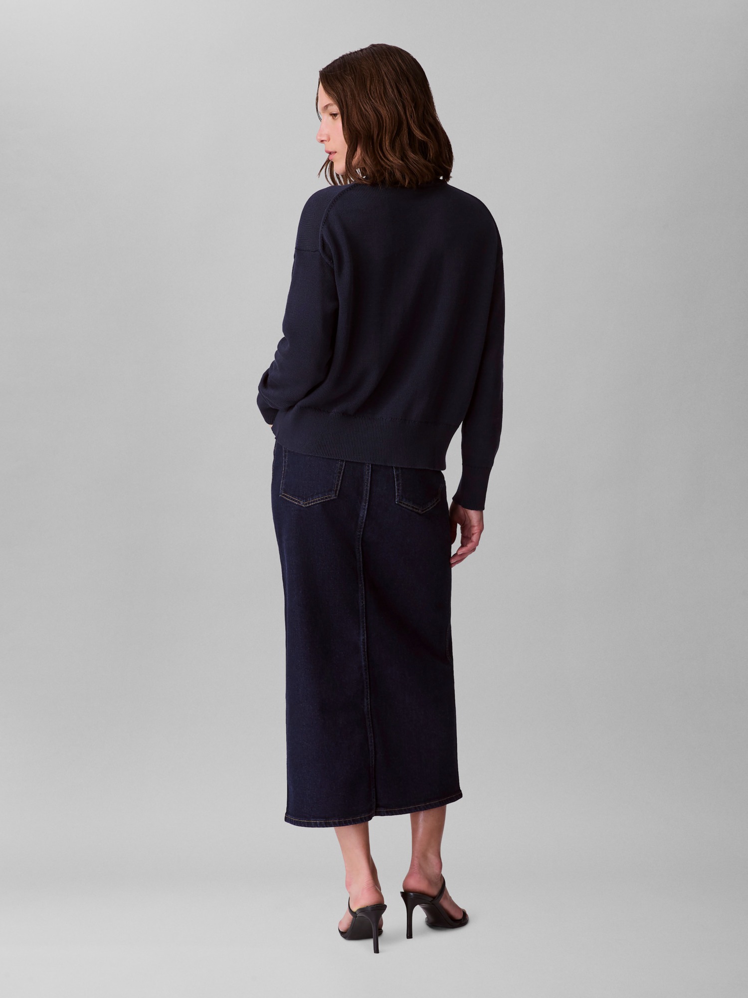 Calvin Klein Jeans Strickpullover »Cotton Graphic Pullover«, Mit Rundhalsausschnitt