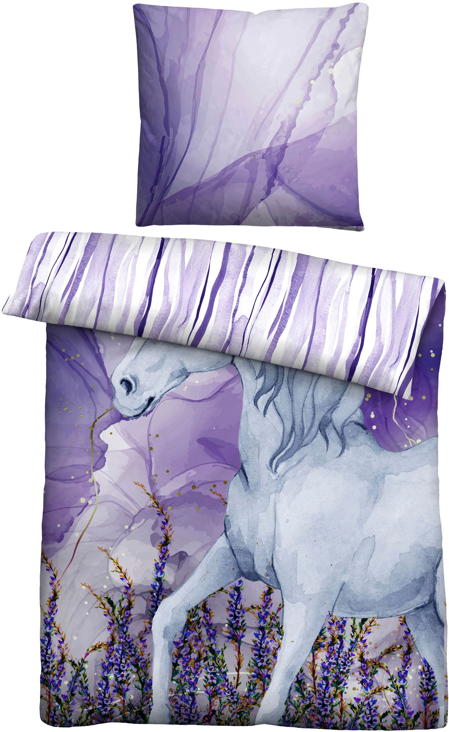 Castell - Markenbettwäsche Wendebettwäsche "0400910" 2 Stk. hautsympathisch günstig online kaufen