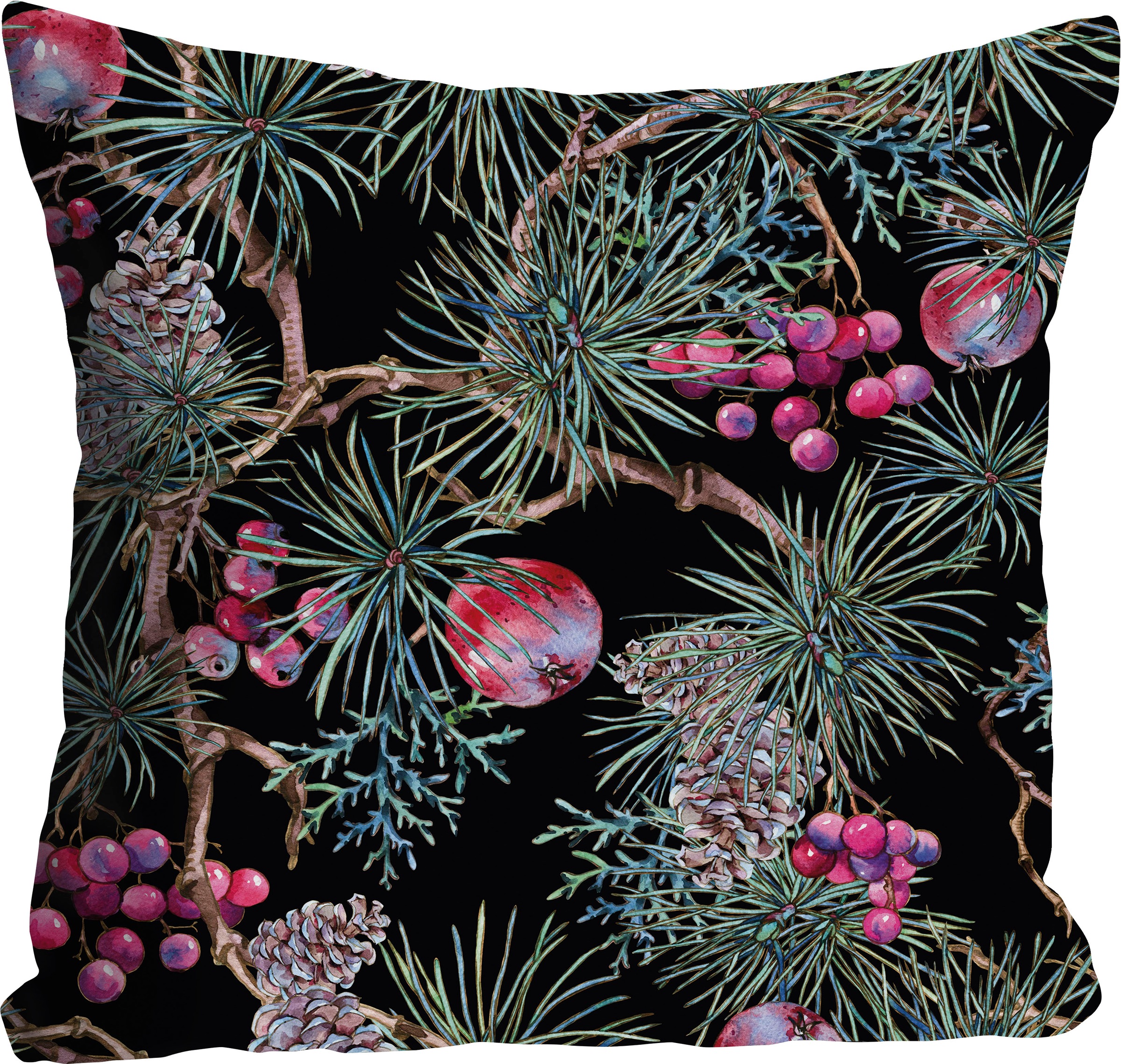 queence Dekokissen "Under the Mistletoe" Kissenhülle,Mistelzweig,Weihnachte günstig online kaufen