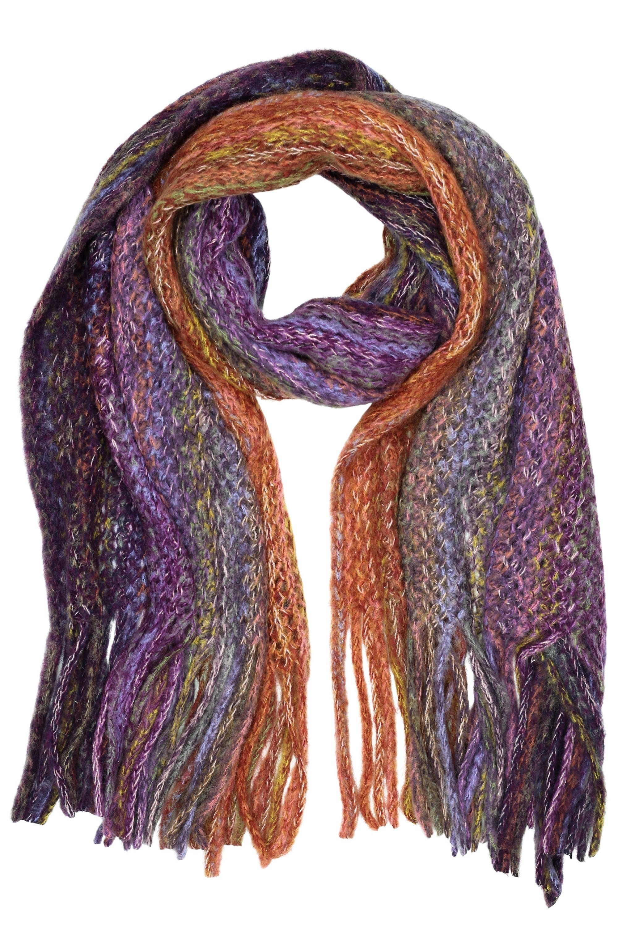 COLLEZIONE ALESSANDRO Strickschal »Farbenfroh«, modischer Farbmix, Made in Italy