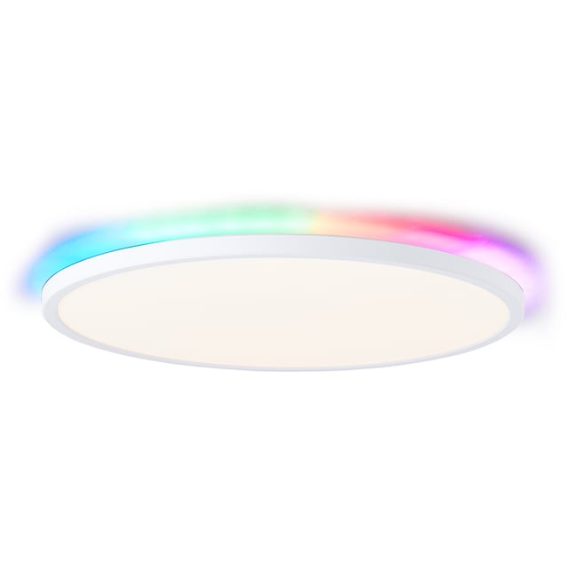 my home LED Deckenleuchte »Nane«, Panel mit Hintergrundbeleuchtung im  Regenbogen-Effekt, dimmbar 3000-6500K, 2400 Lumen, inkl. Fernbedienung,  Nachtlichtfunktion | BAUR