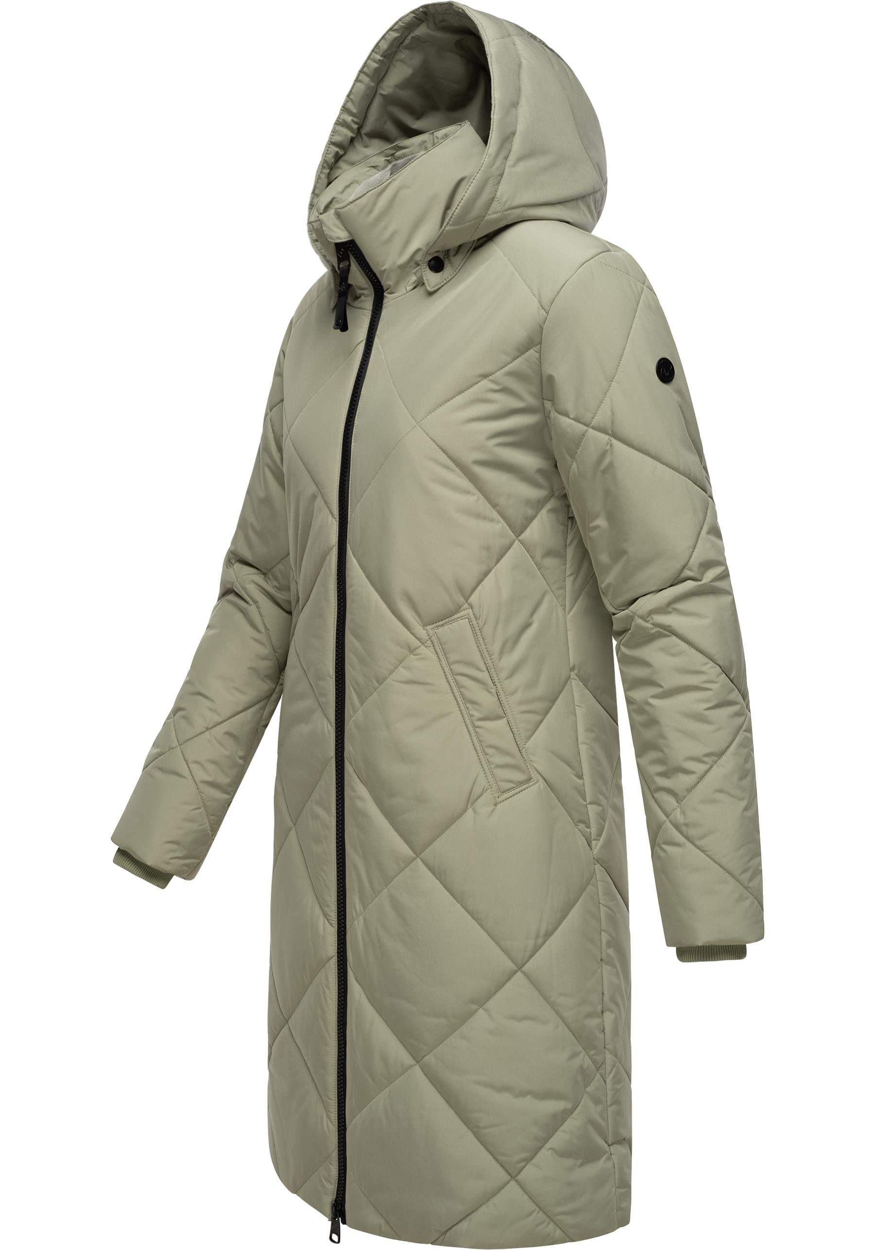 Ragwear Steppmantel »Rebela«, stylischer Winterparka mit abnehmbarer Kapuze