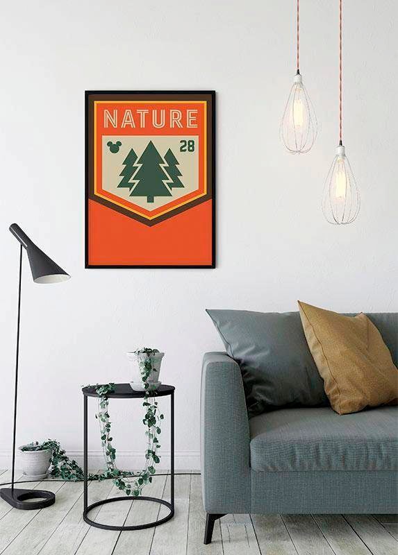Komar Bild »Mickey Mouse Nature«, Disney, (1 St.), Wandbild zur Dekoration im Kinderzimmer - ohne Rahmen