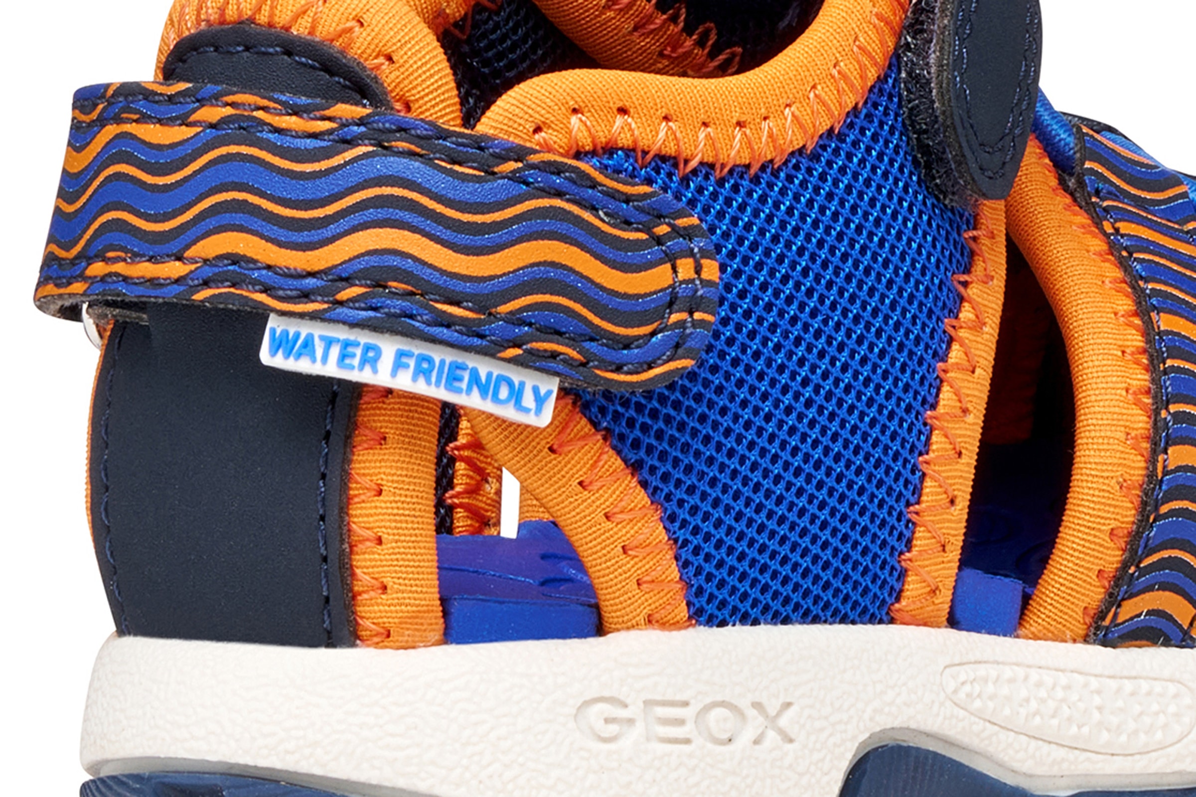 Geox Lauflernschuh »B SANDAL MULTY BOY«  Babyschuh, Klettschuh mit Größenschablone zum Download