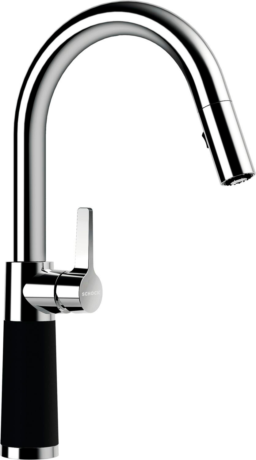 Schock "SC-520 SB" ausziehbar, Strahl-Brause, Rückflussverhinderer, Schwenkbereich 120