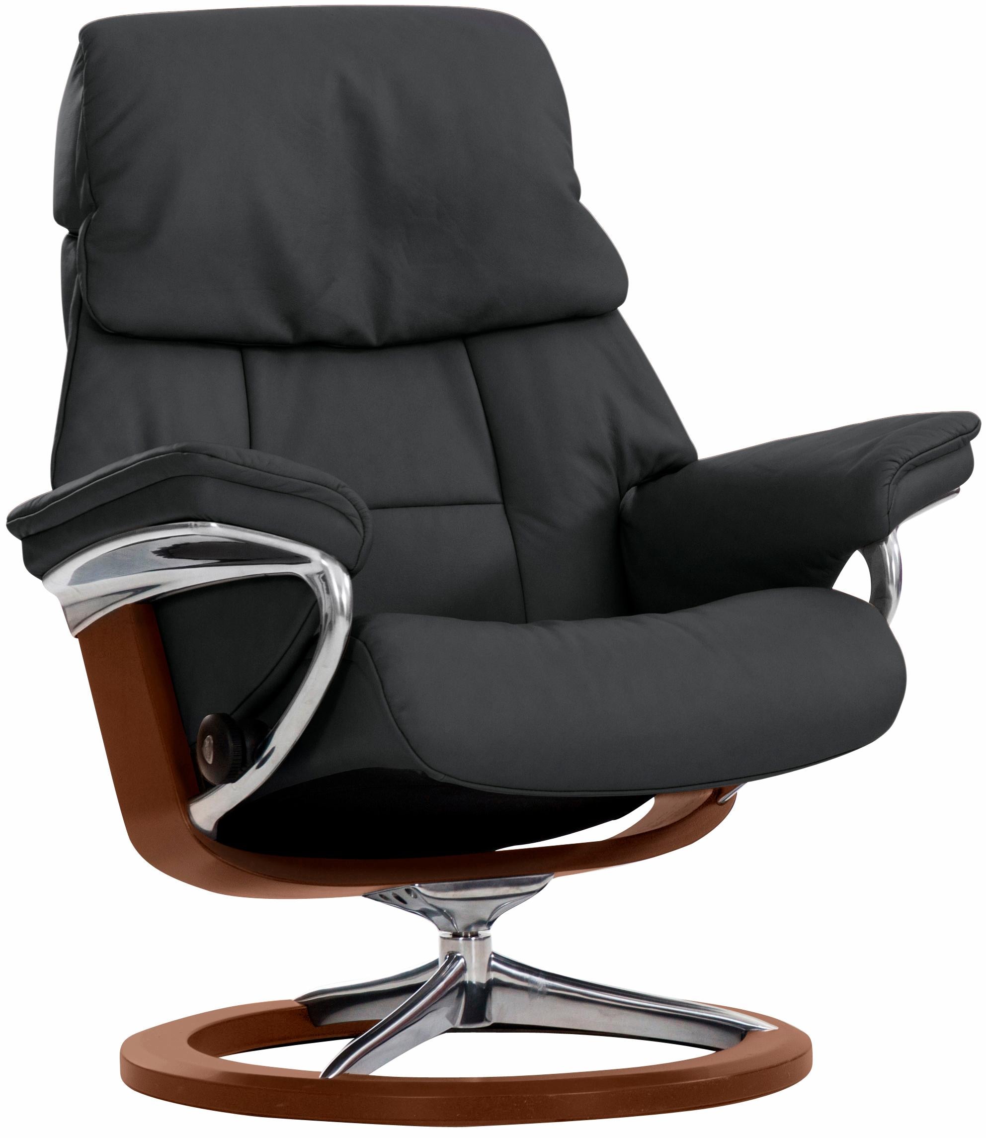 Stressless Relaxsessel "Ruby", mit Signature Base, Größe S, Gestell Eiche, Wenge, Braun & Schwarz