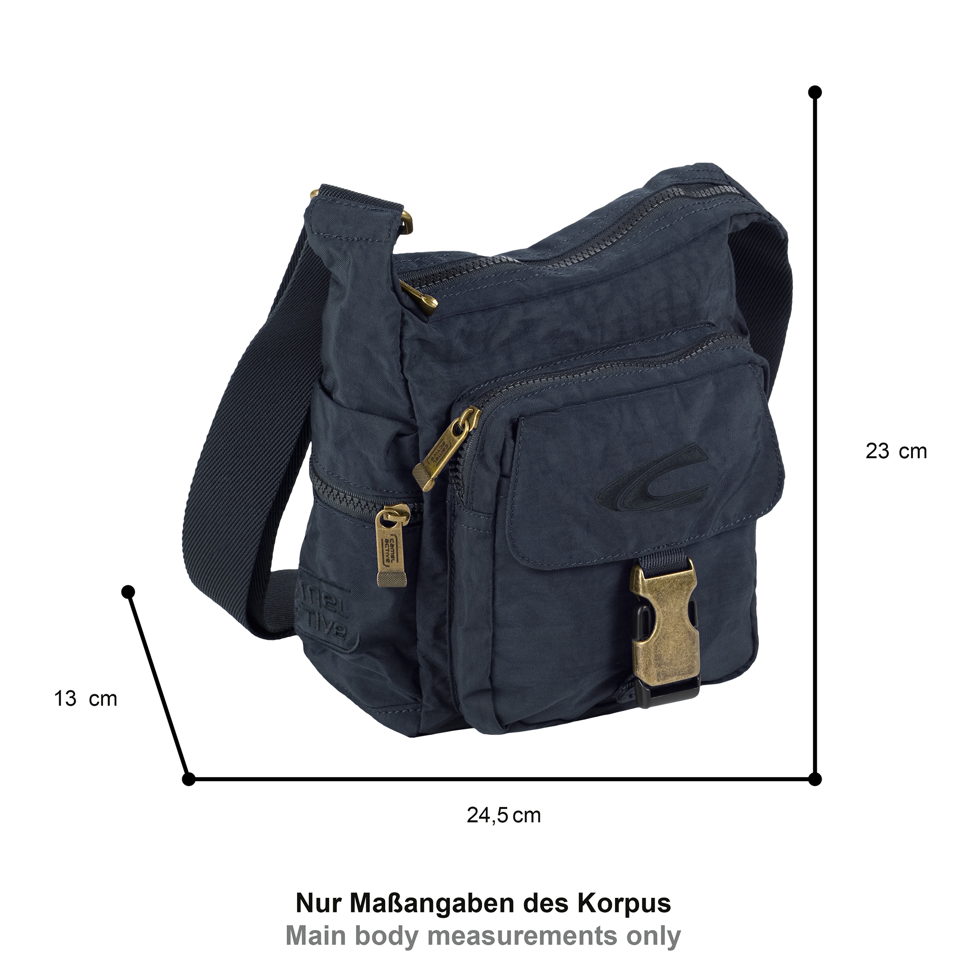 camel active Umhängetasche »Journey« Herren Schultertaschuhe, Freizeittasche mit Logostickerei