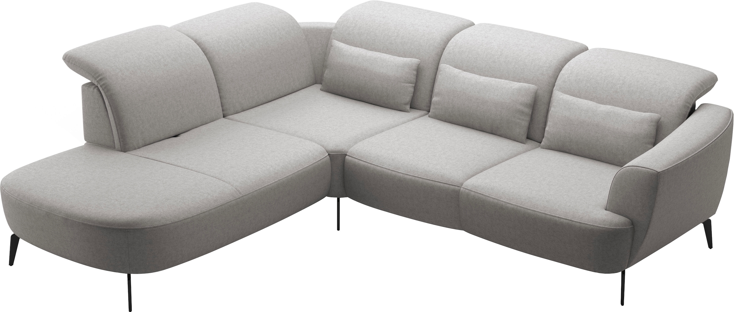 sit&more Ecksofa »Zoe«, ink.Sitztiefenverstellung, wahlweise mit Kopfteilverstellung