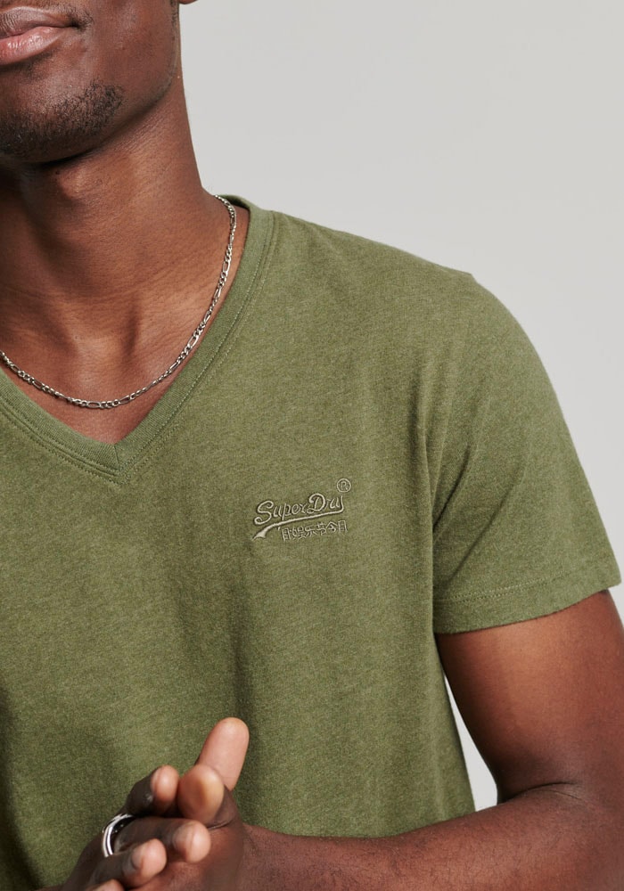 Superdry V-Shirt »VINTAGE LOGO EMB VEE«
