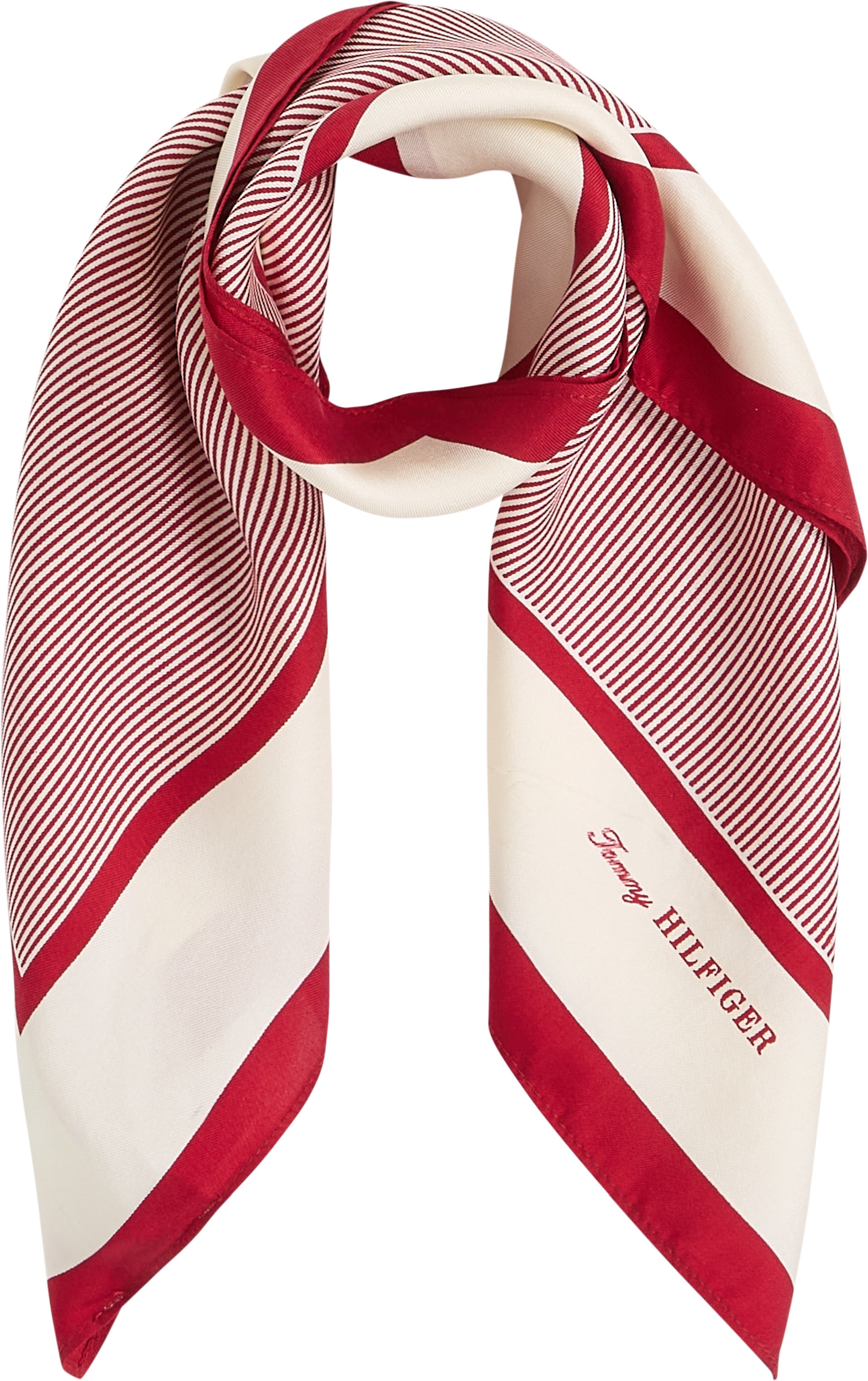 Tommy Hilfiger Modetuch "TH ELEVATED FLAG SILK SQUARE" günstig online kaufen