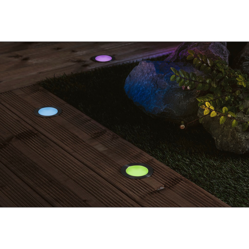 Paulmann LED Gartenleuchte »Outdoor Plug & Shine Einbauleuchte Floor RGBW IP67 ZigBee«, 1 flammig-flammig