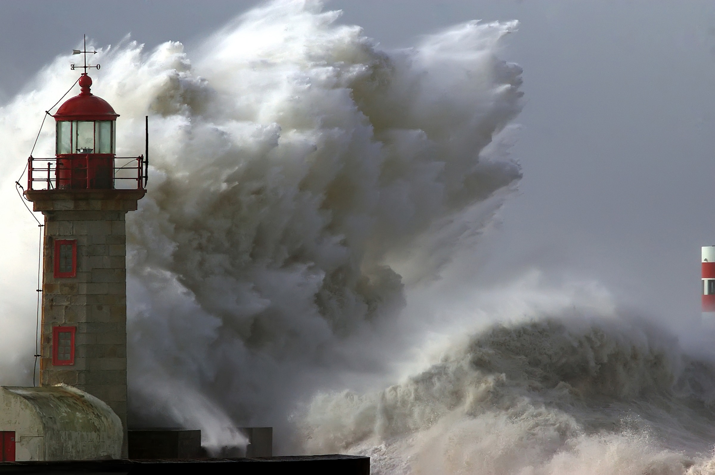 Papermoon Fototapete "Lighthouse in Storm" glatt
