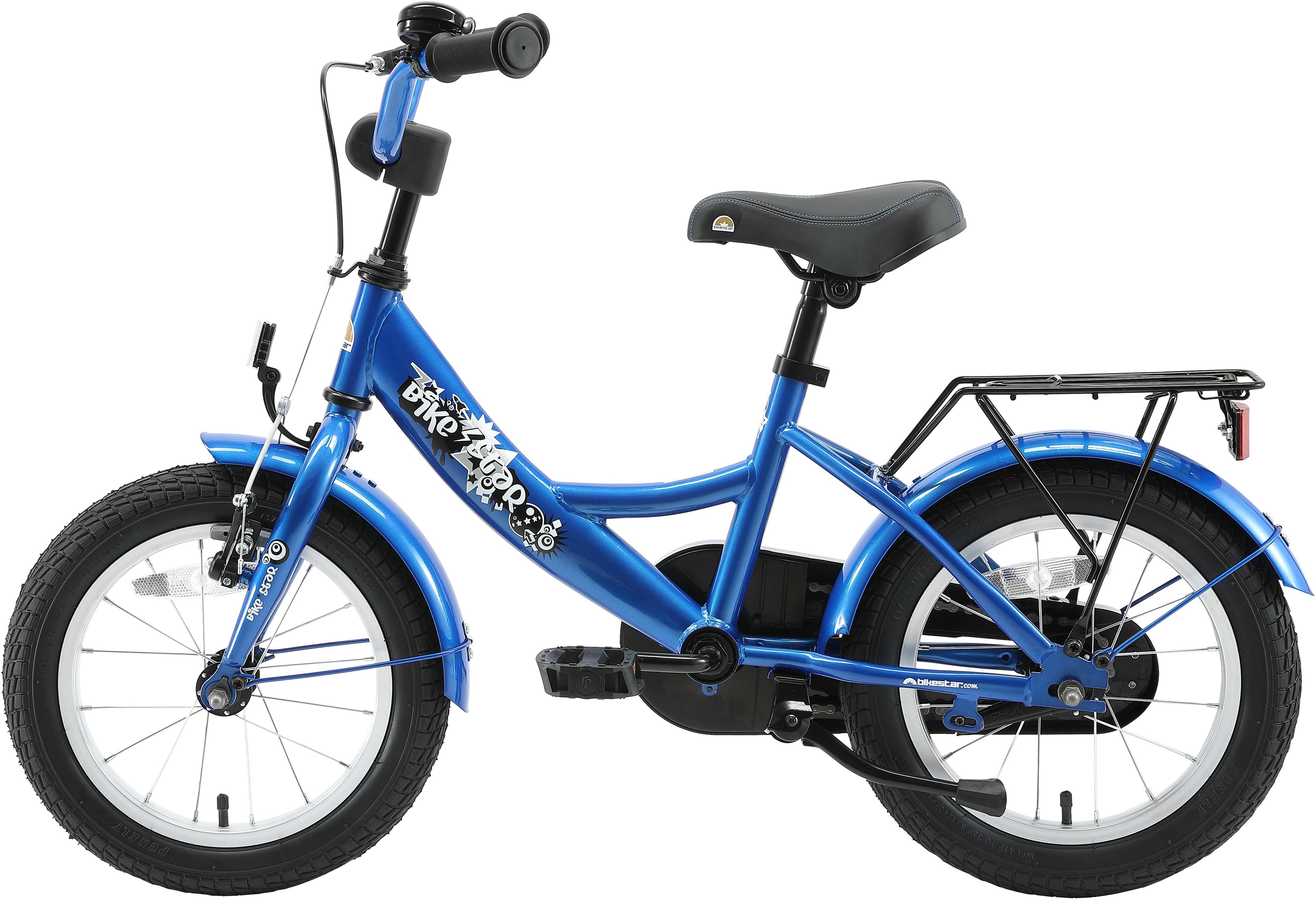 Bikestar Kinderfahrrad, 1 Gang blau Kinder Kinderfahrrad Damenfahrräder Fahrräder Zubehör