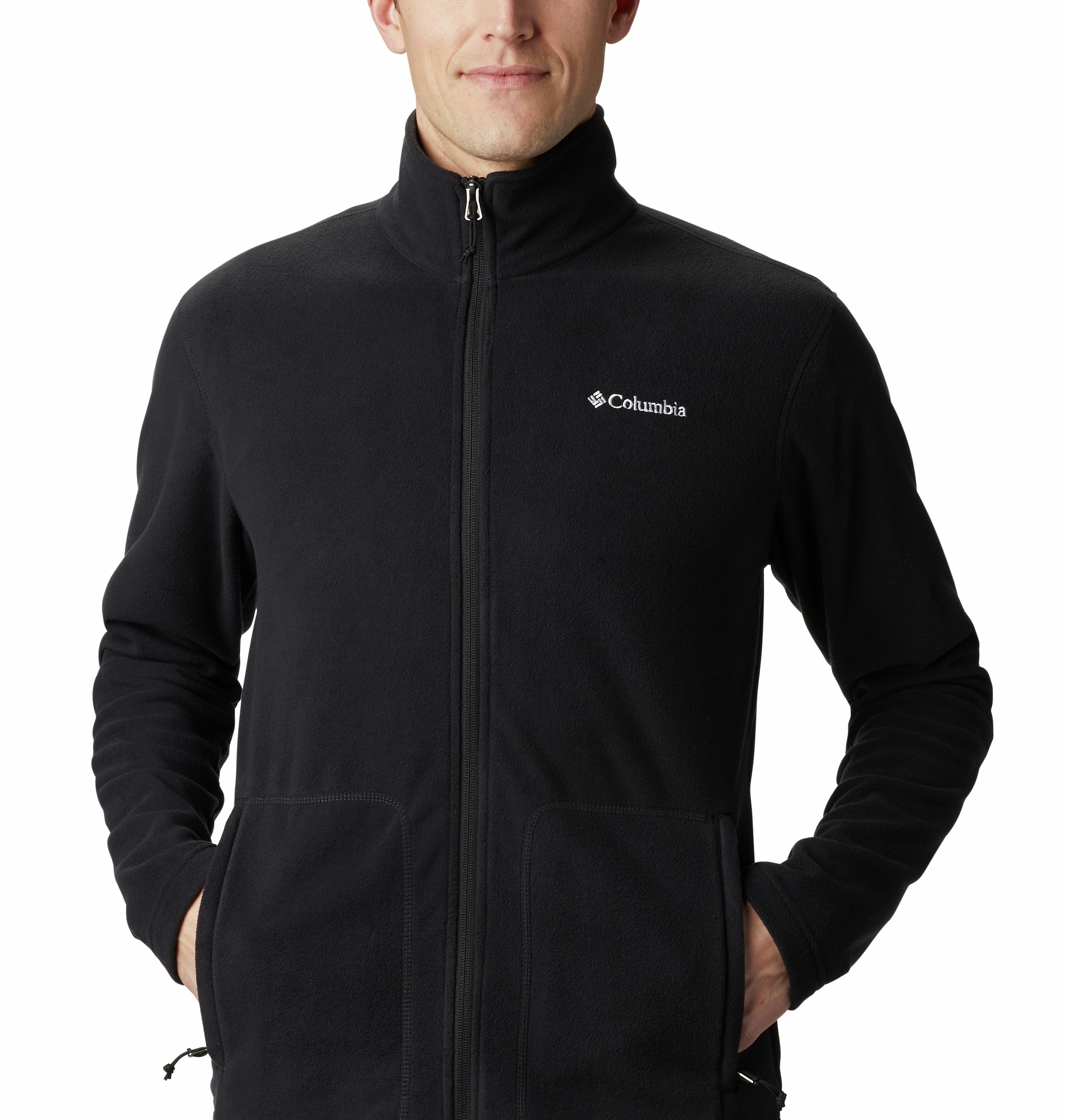 Columbia Fleecejacke "Fast Trek Light FZ Fleece" mit hochschließendem Kragen, windabweisend, wasserabweisend