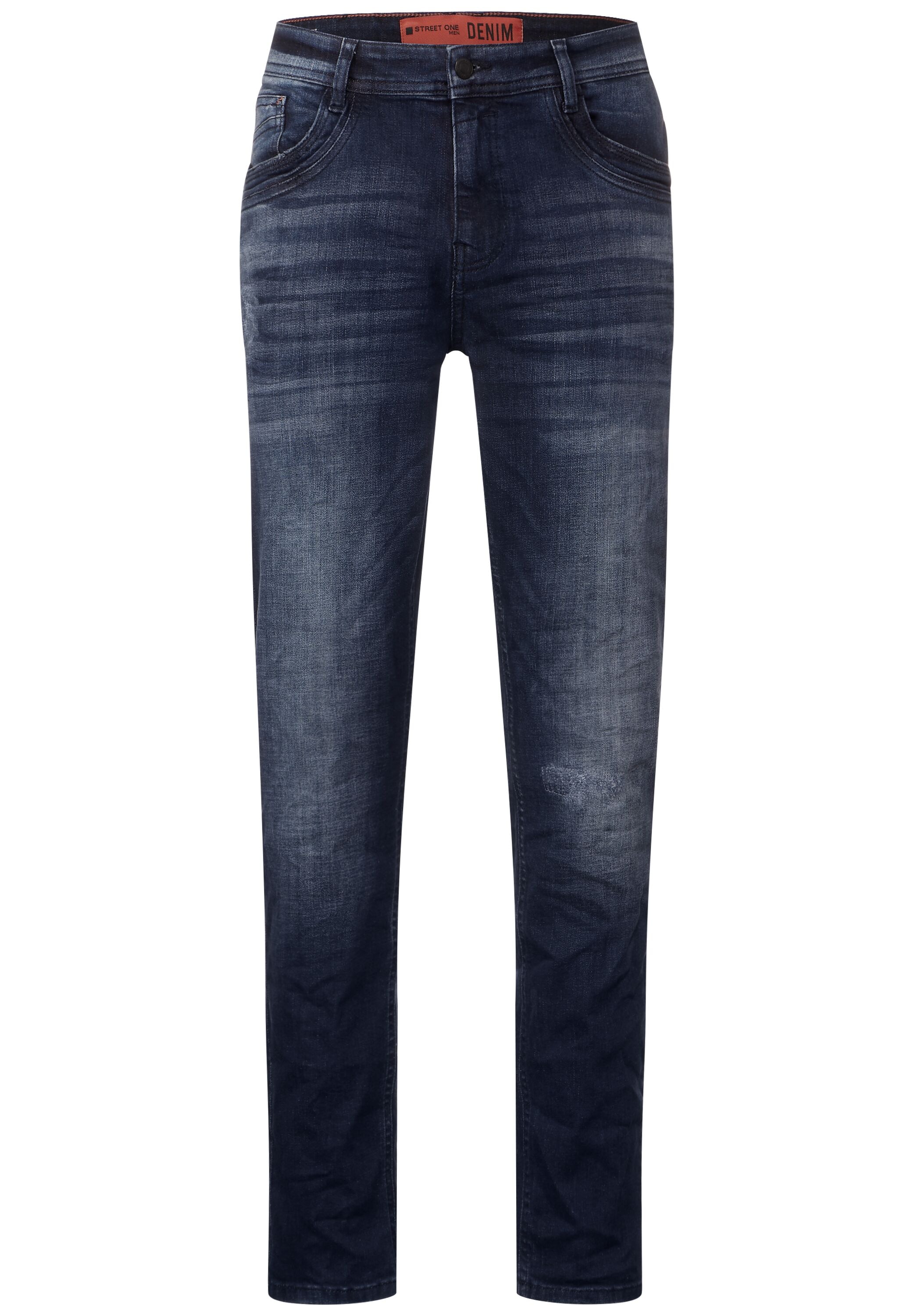 Slim-fit-Jeans, in dunkelblauer Waschung