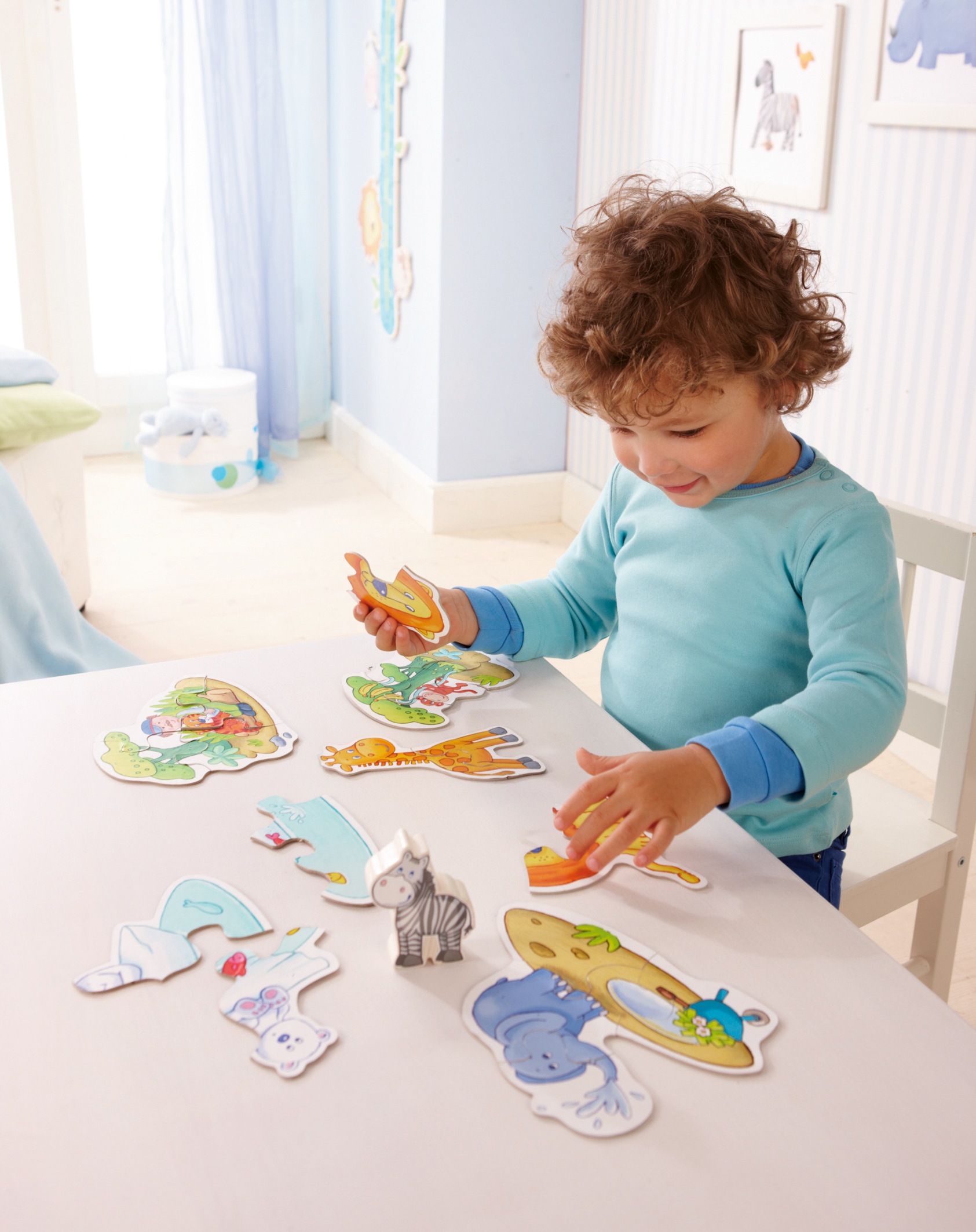 Haba Konturenpuzzle »6 erste Puzzles, Zoo«, Made in Europe