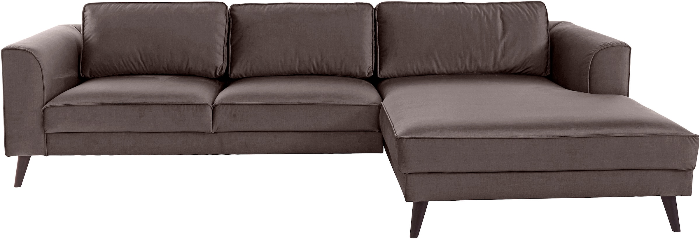 INOSIGN Ecksofa "Lumber Jack, elegant und bequem, Breite 280, hoher Fuß, L- günstig online kaufen