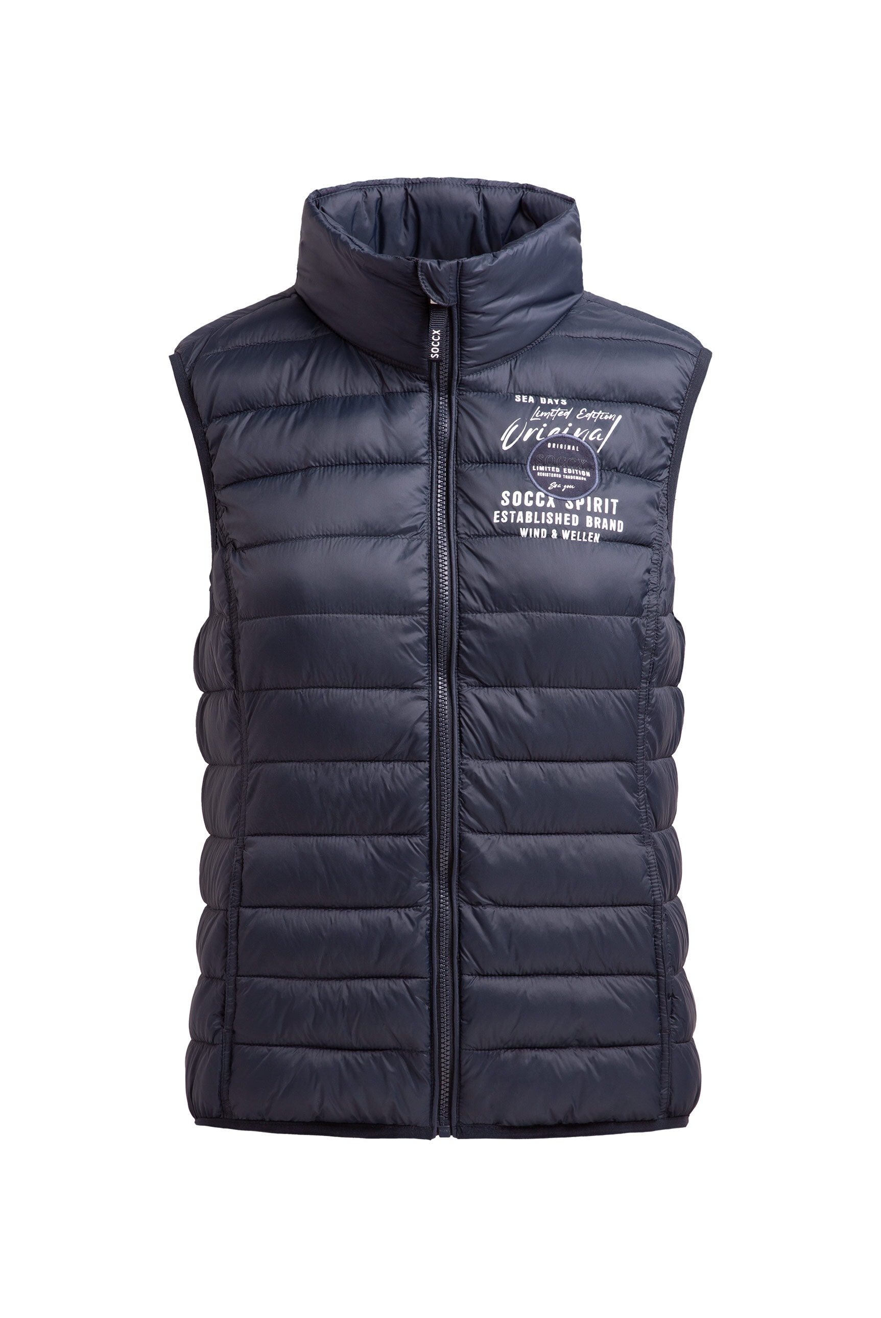 SOCCX Steppweste mit elastischem Saumabschluss