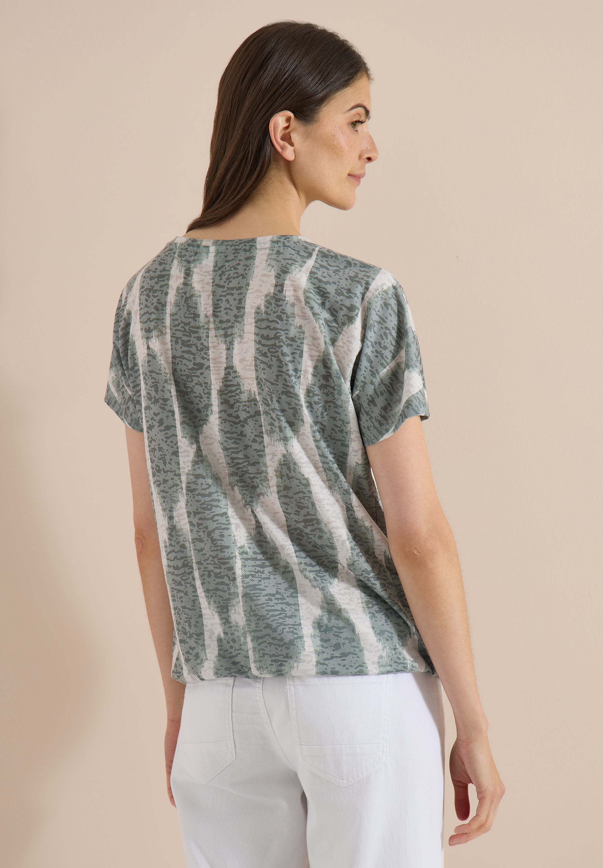 Cecil T-Shirt mit U-Boot-Ausschnitt