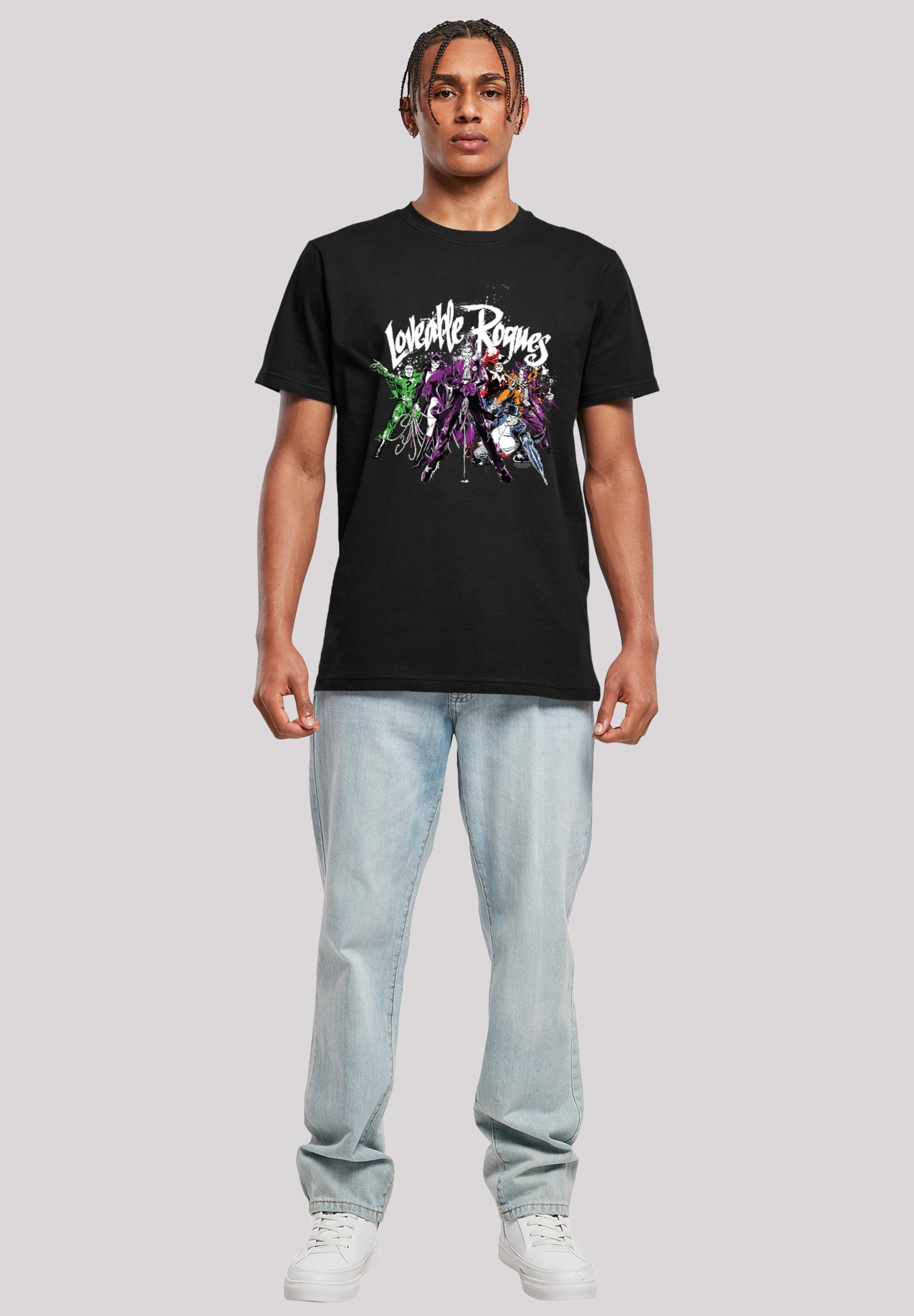 F4NT4STIC T-Shirt »DC Comics Batman Loveable Rogues«, Herren,Premium Merch,Regular-Fit,Basic,Bedruckt