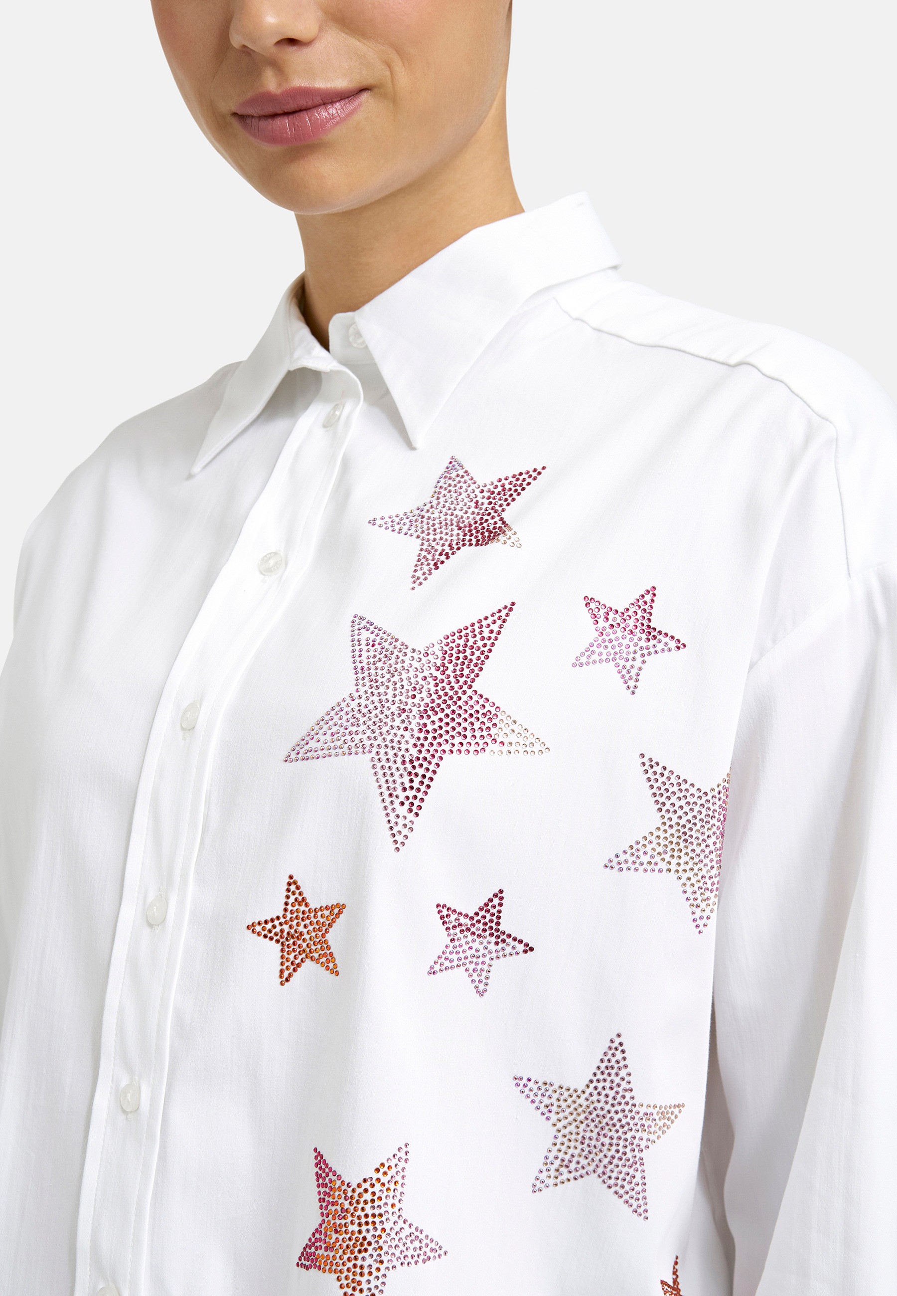 Milano Italy Langarmbluse mit Baumwolle