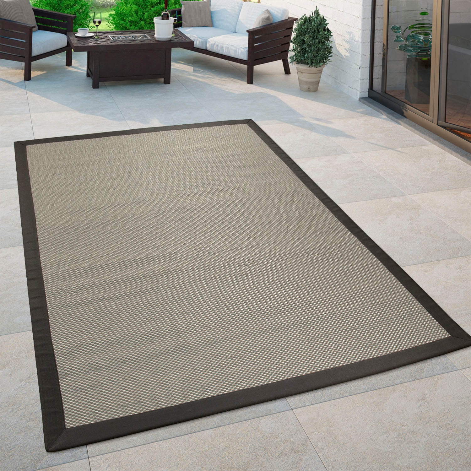 Paco Home Teppich »Sisala BAUR und Sisal gewebt, Optik, geeignet rechteckig, Flachgewebe, | In- Outdoor 270«, kaufen Bordüre