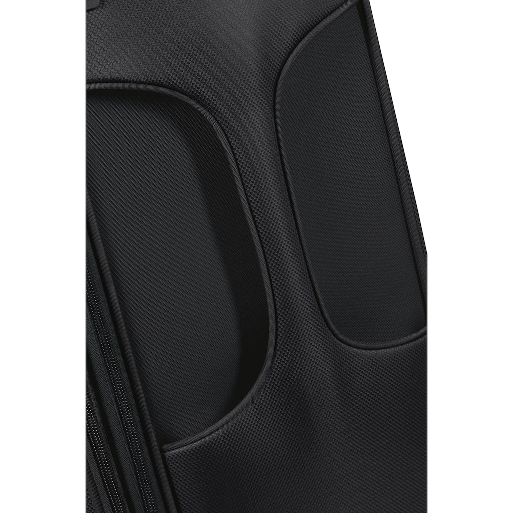 Samsonite Weichgepäck-Trolley »D'Lite, Black, 63 cm«, 4 Rollen, mit Volumenerweiterung; aus recyceltem Material