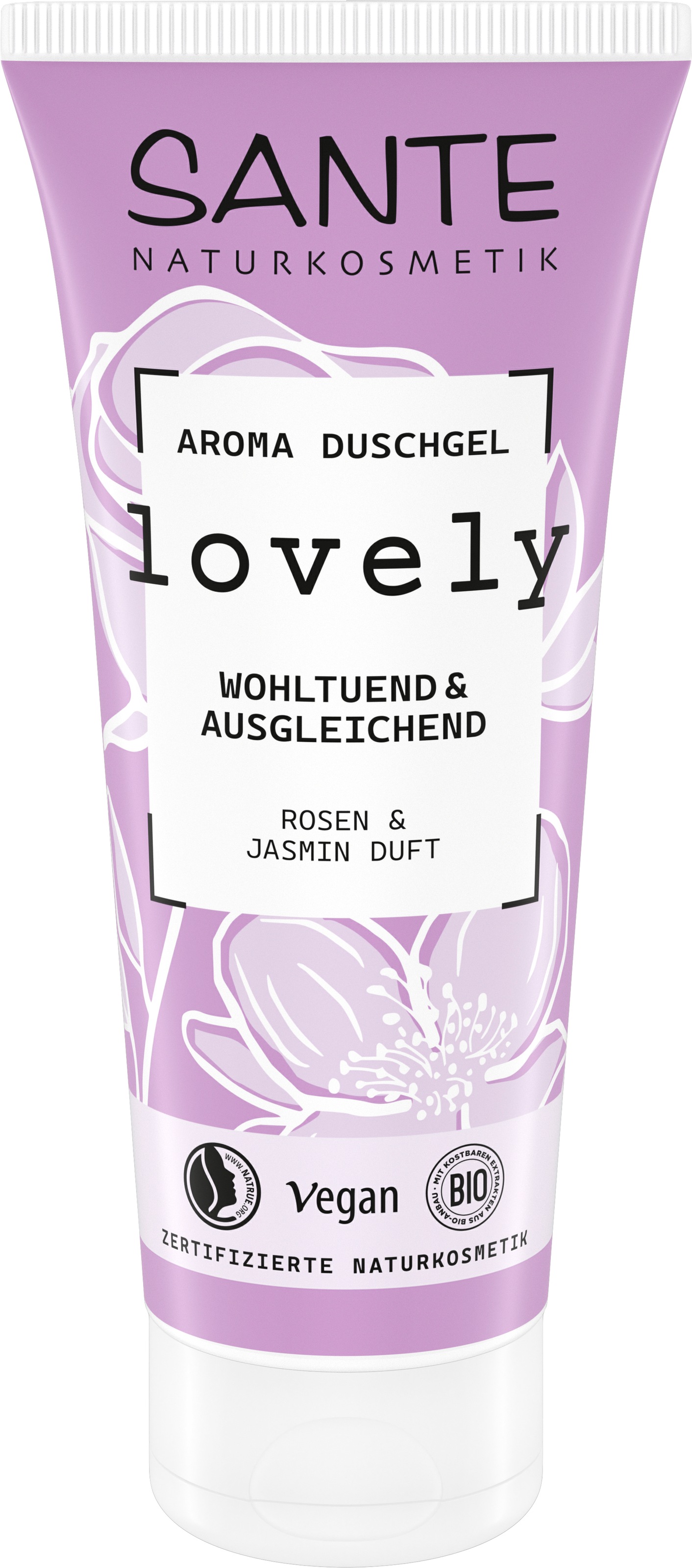 SANTE Duschgel »lovely« für alle Hauttypen, mit flüssiger Textur, vegan