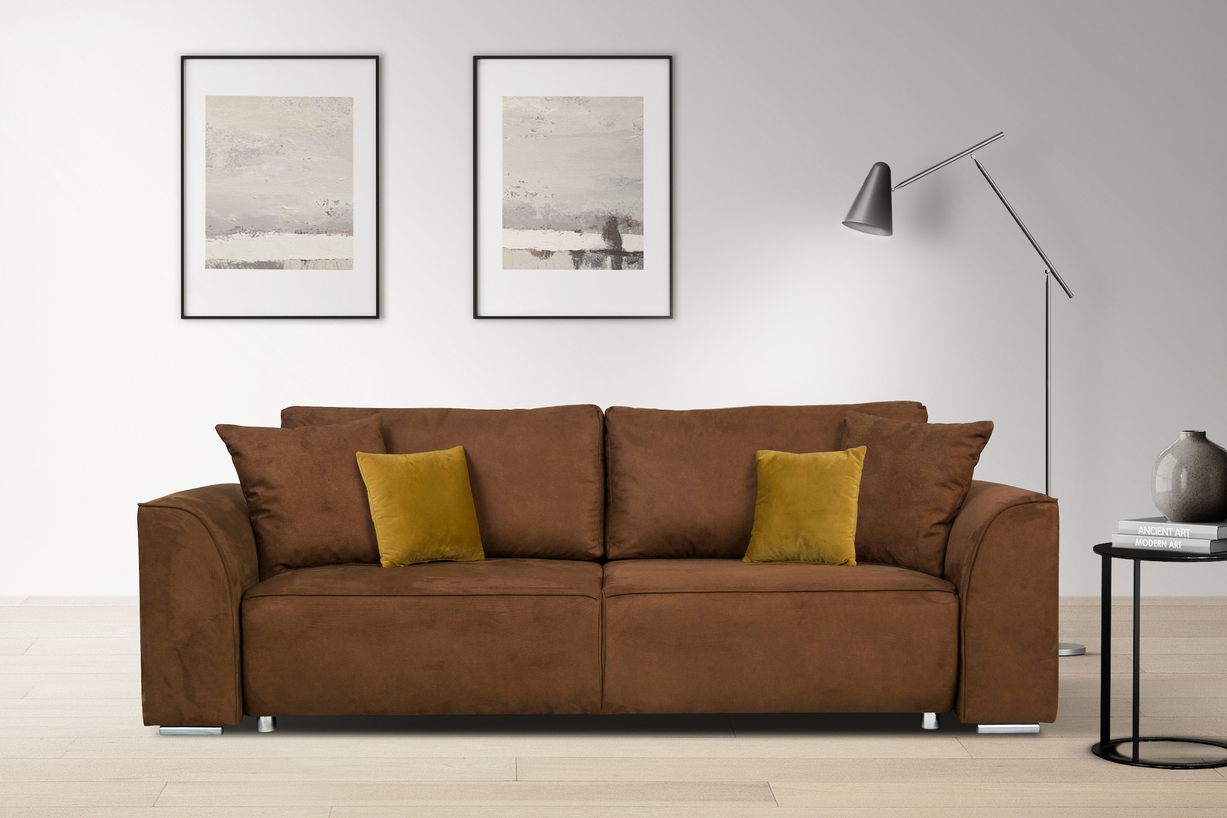 OTTO home 3-Sitzer "BEATRICE, B: 250 cm - wahlweise mit Bettfunktion" wahlw günstig online kaufen