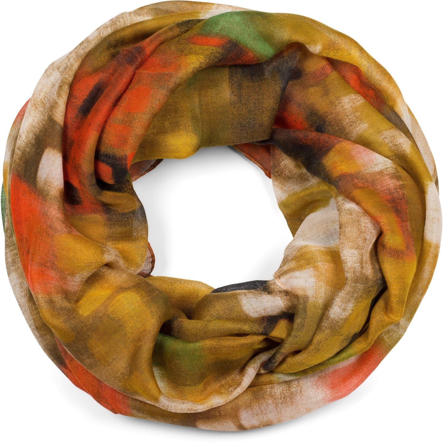 styleBREAKER Loop "Loop Schal mit buntem Pinselstrich Muster" 1 Stk.