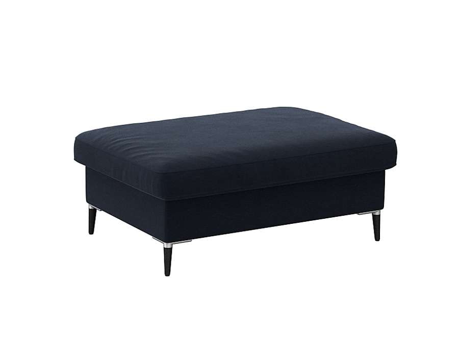 FLEXLUX Pouf "Fiore", Kaltschaum, Füße Alu+schwarz