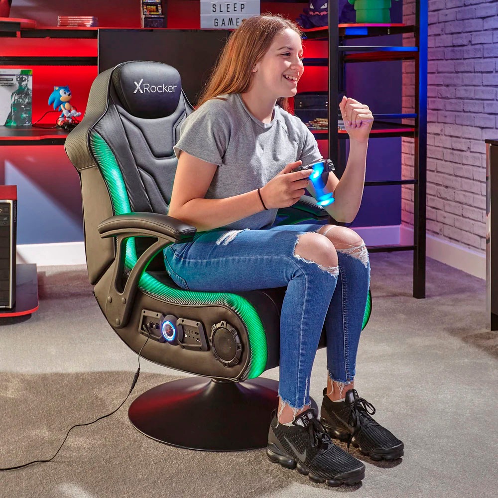X Rocker Gaming-Stuhl »Monsoon RGB 4.1 Neo Motion™«, Kunstleder, mit Neo Motion™ Beleuchtung