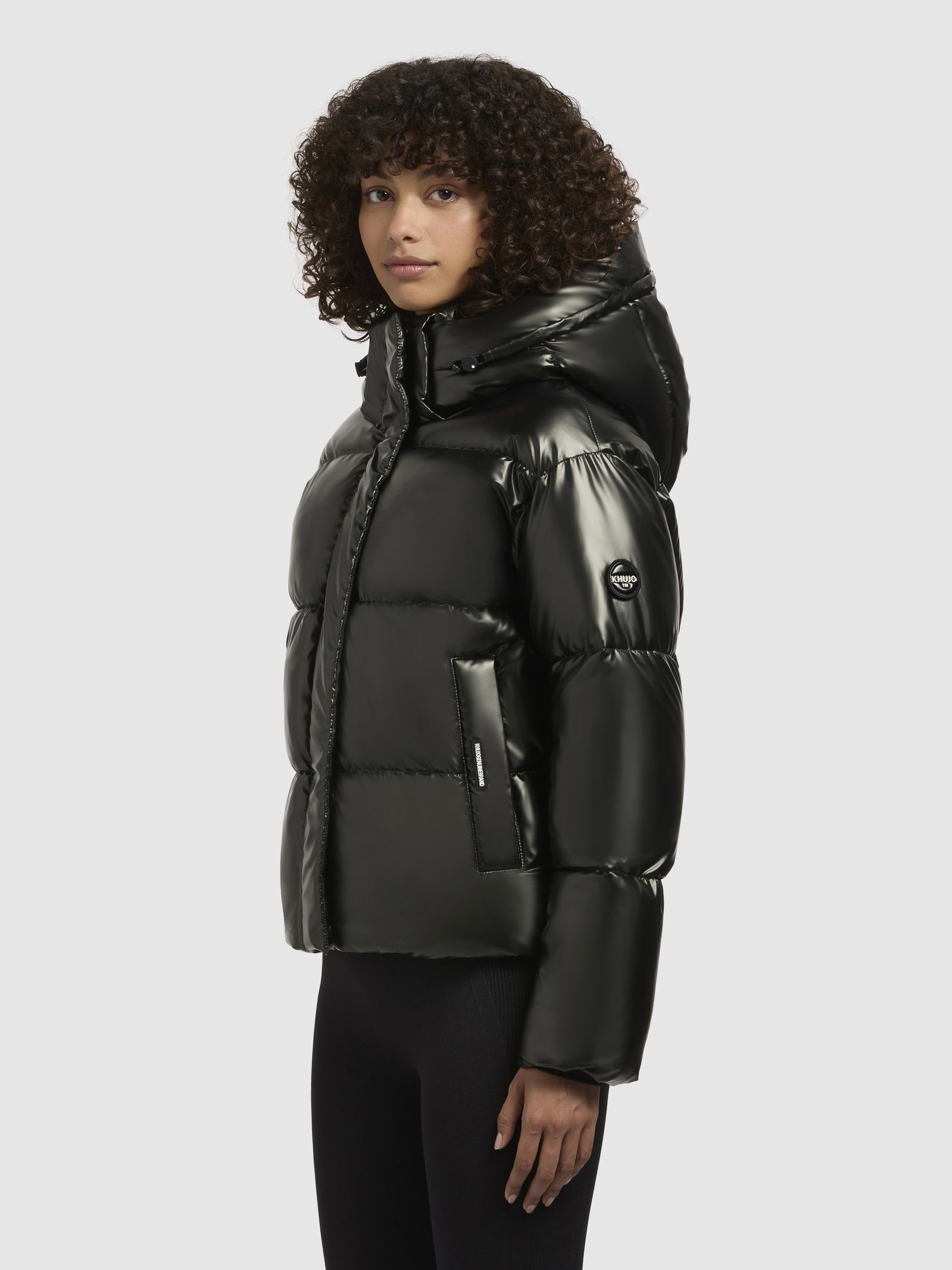 khujo Steppjacke »DEVINA SHINY«, mit Kapuze