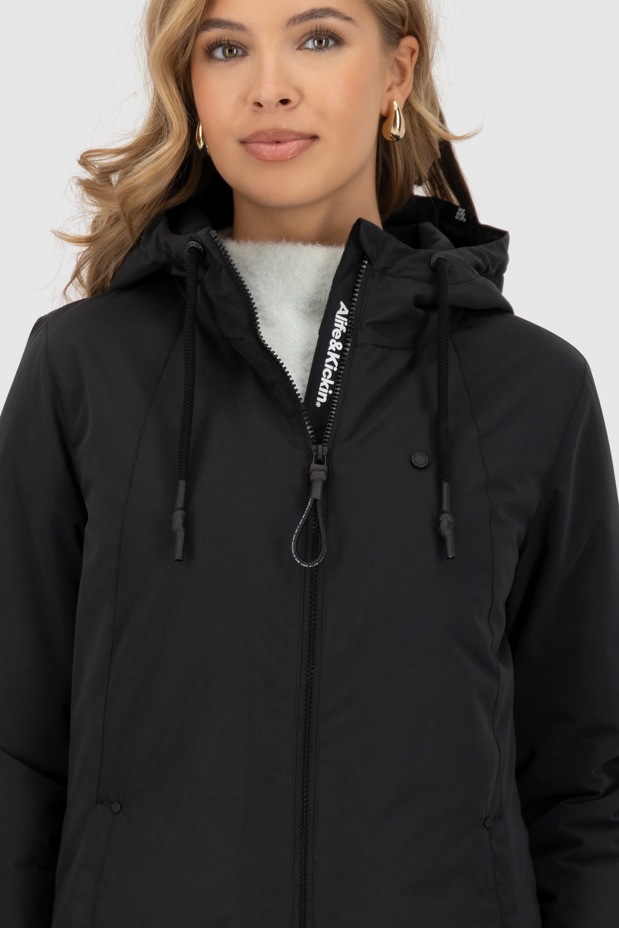 Alife & Kickin Winterjacke »Damen LilouAK A«, Warm gefütterte Jacke mit flauschigen Teddyfell Innenfutter