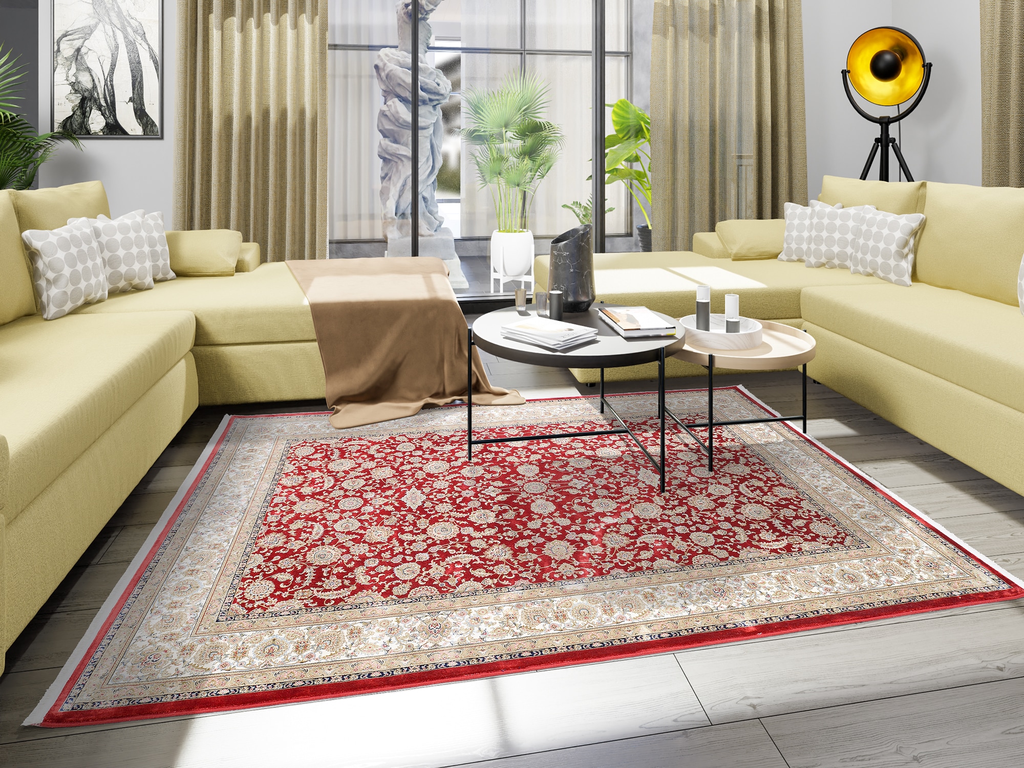 OCI DIE TEPPICHMARKE Teppich »INSPIRATION KESHAN«, rechteckig, maschinell gewebt, Orient Optik, Kurzflor