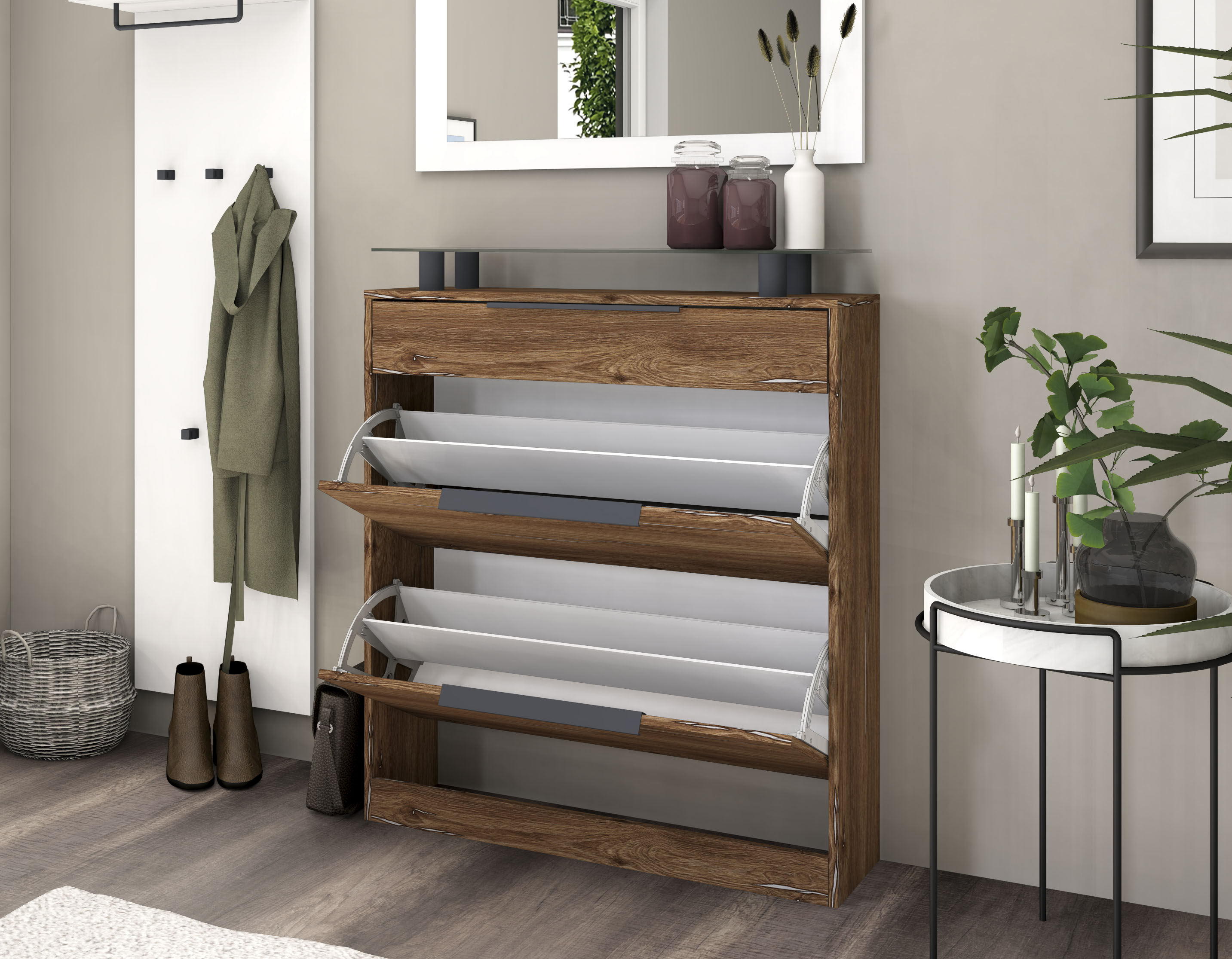 Thumbnail - borchardt Möbel Garderoben-Set "Tom" 3 Stk. tlg.