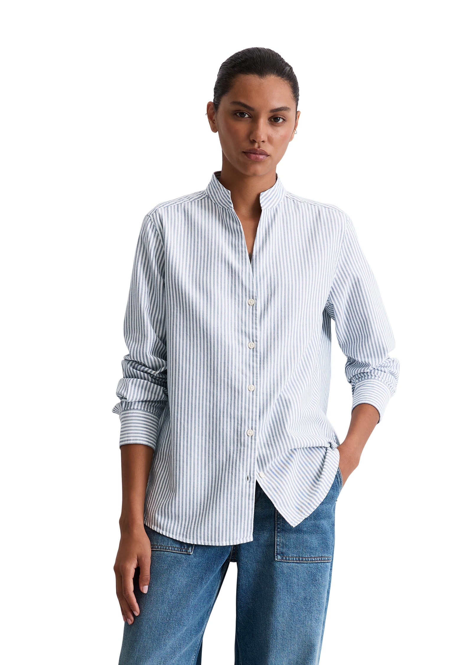 Marc OPolo Langarmbluse "aus Oxford-Qualität" günstig online kaufen