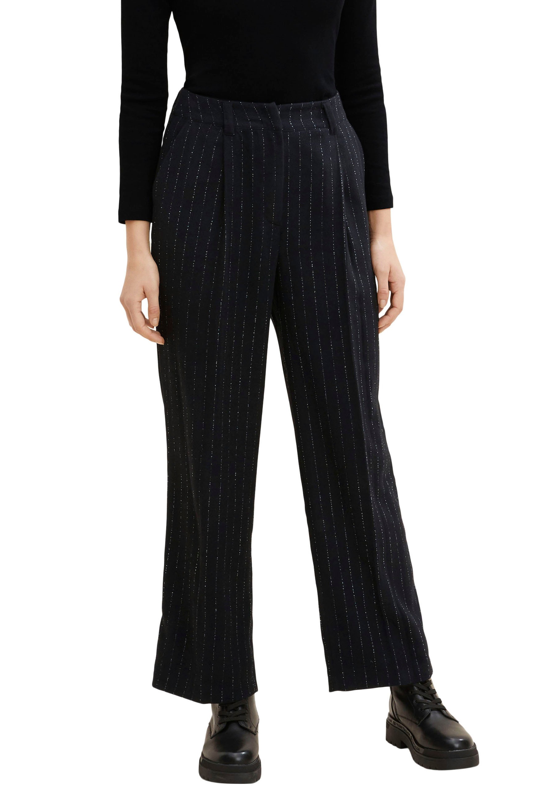 TOM TAILOR Bundfaltenhose »Lea Straight« kaufen