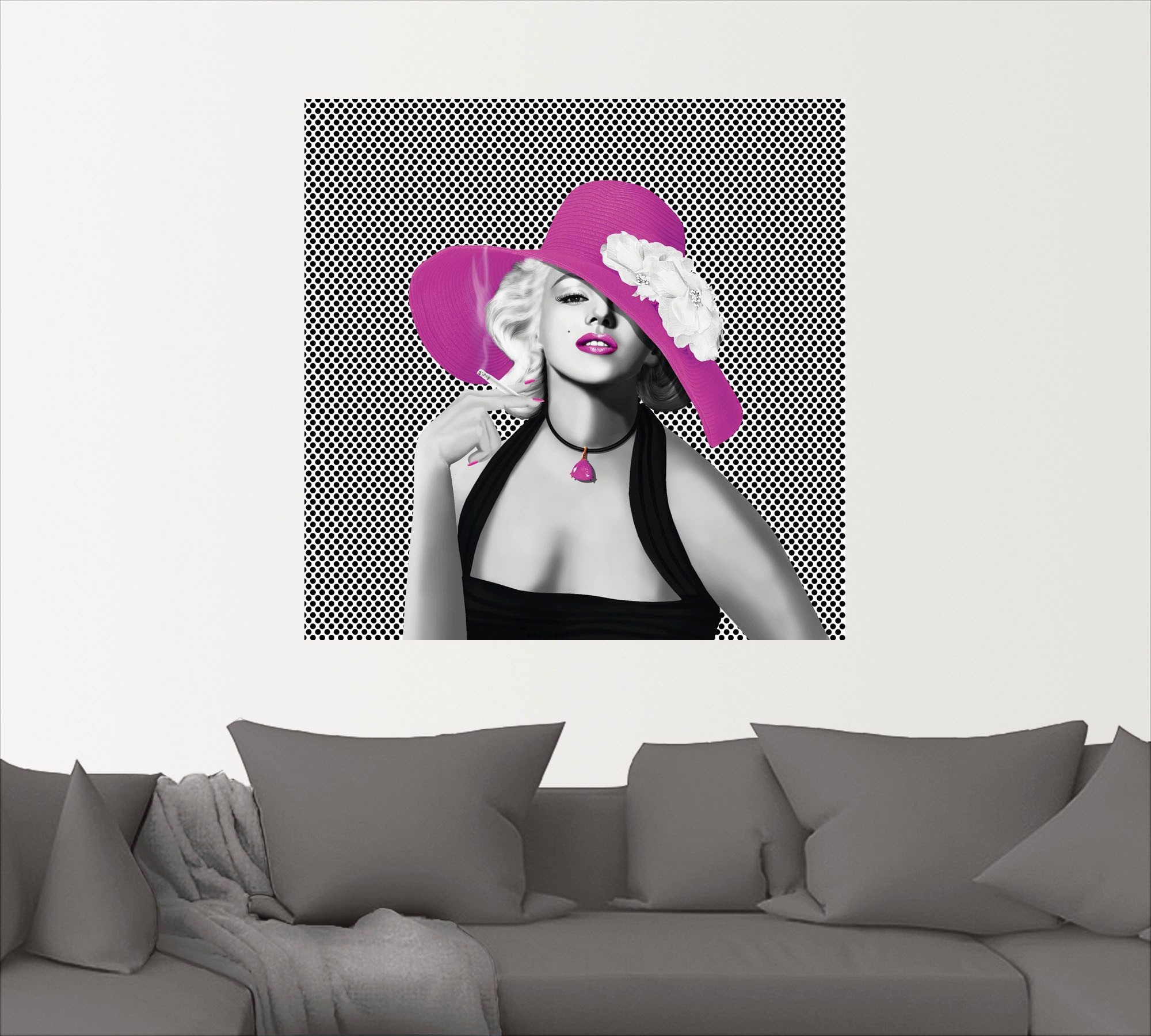 Artland Wandbild "Marilyn in Pop Art", Stars, (1 St.), als Leinwandbild, Po günstig online kaufen