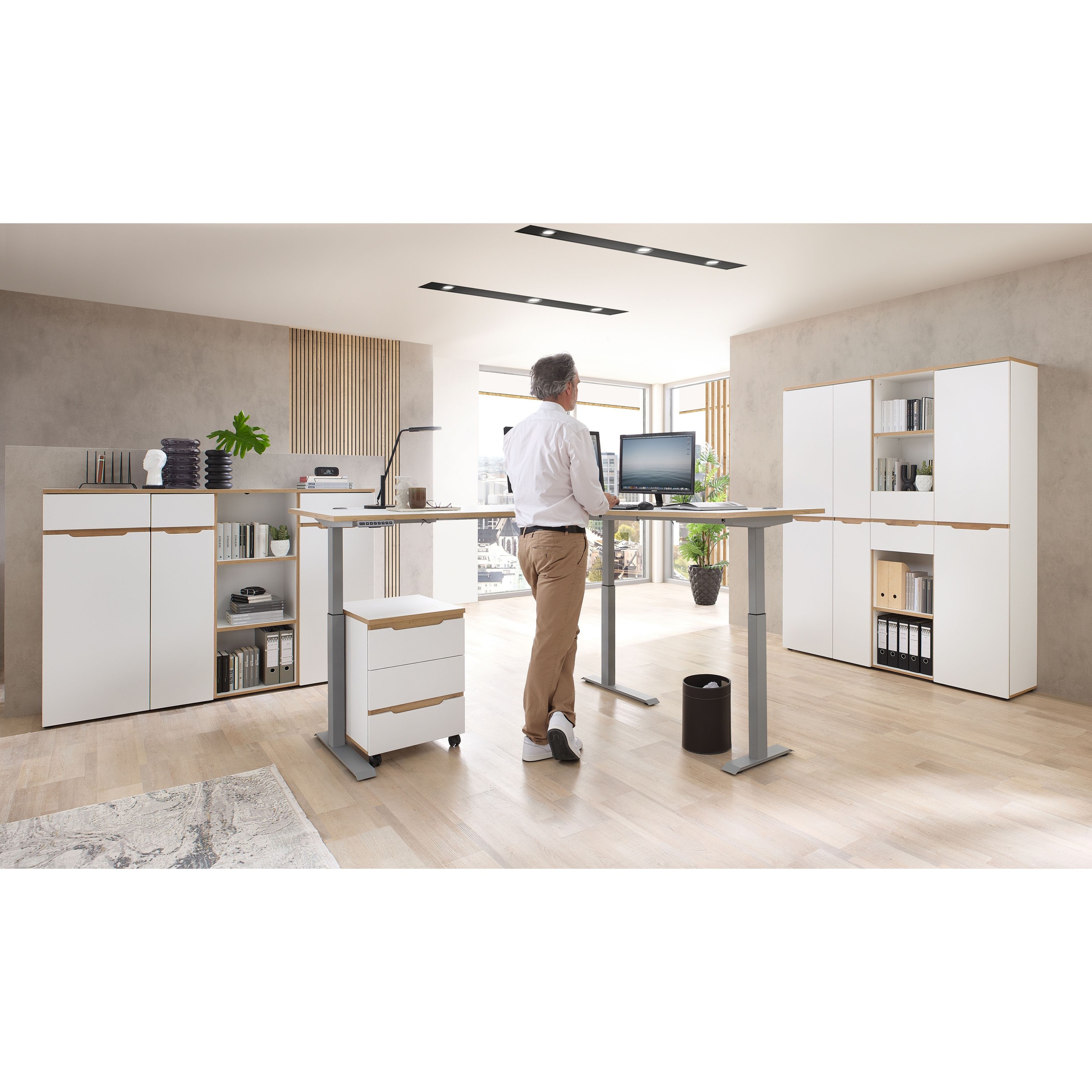 Innostyle Aktenschrank »Memphis Aktenschrank,45x122x38cm (B/H/T)« 1 Stk. tlg. 1 türig, Soft-Close, ABS-Kantenschutz