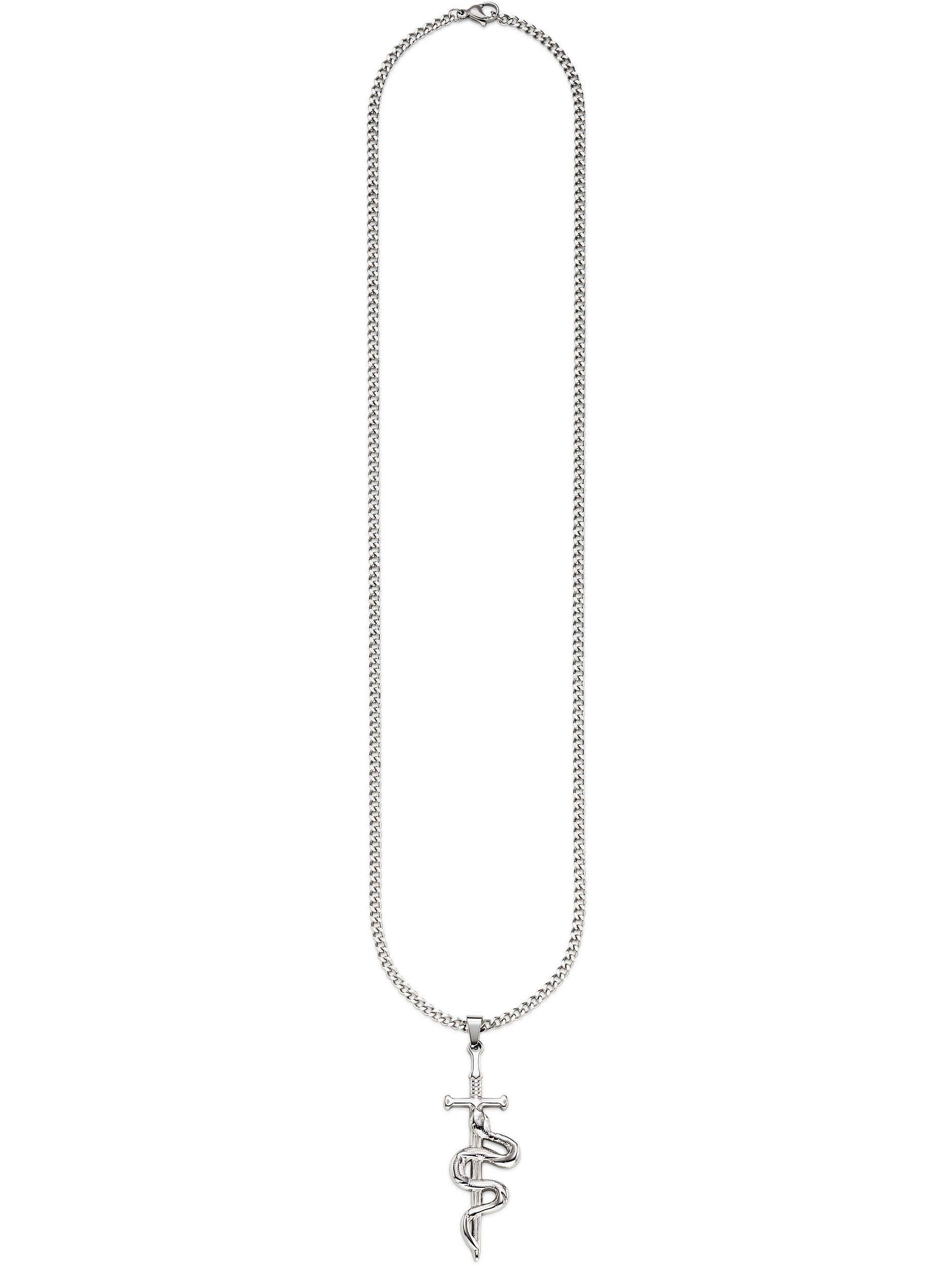Bruno Banani Kette mit Anhänger »Edelstahlkette mit Anänger Schwert-/Schlange-Desgin«