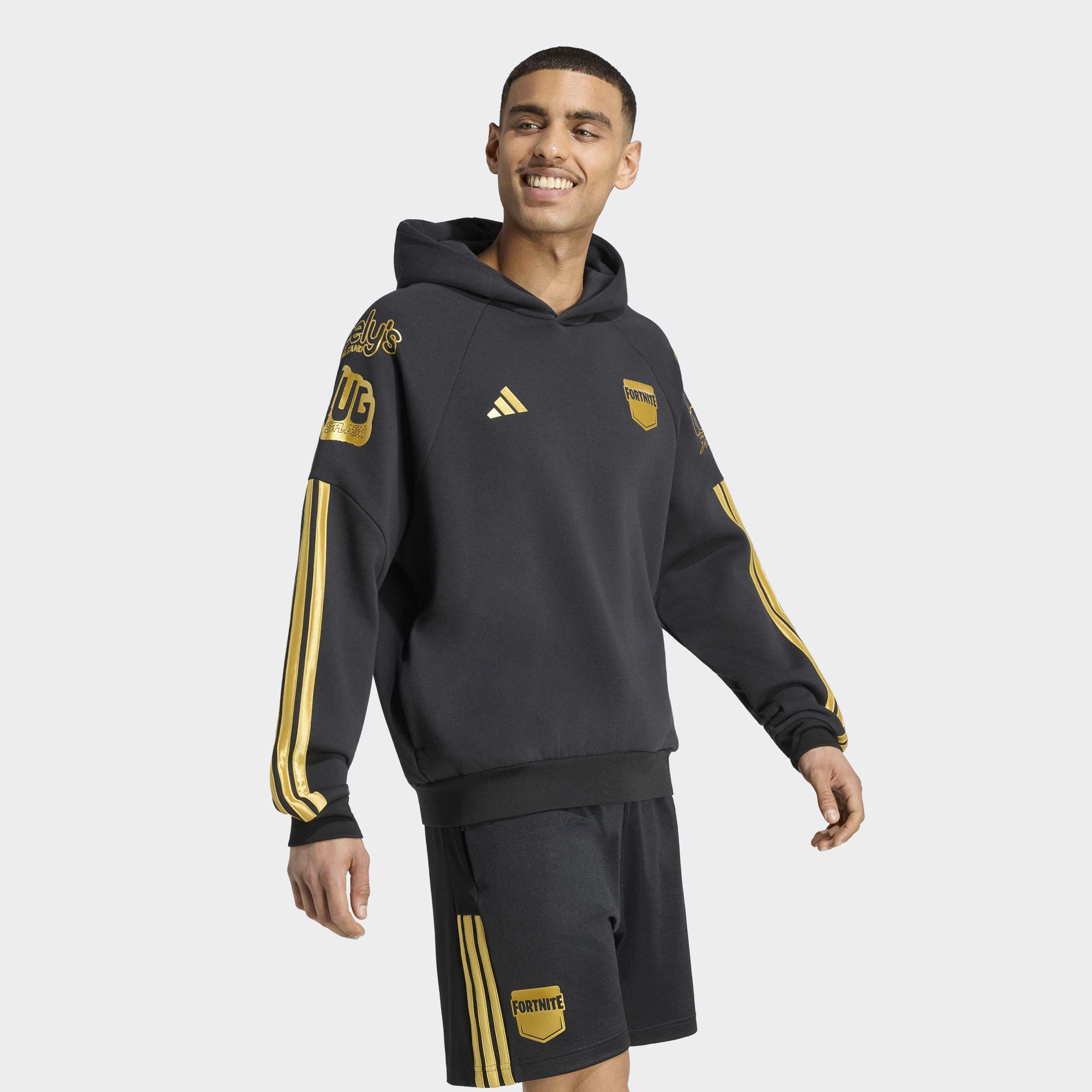 adidas Sportswear Kapuzensweatshirt "ADIDAS X FORTNITE TIRO HOODIE", mit Reißverschluss, aus Baumwolle und Polyester, in normaler Länge