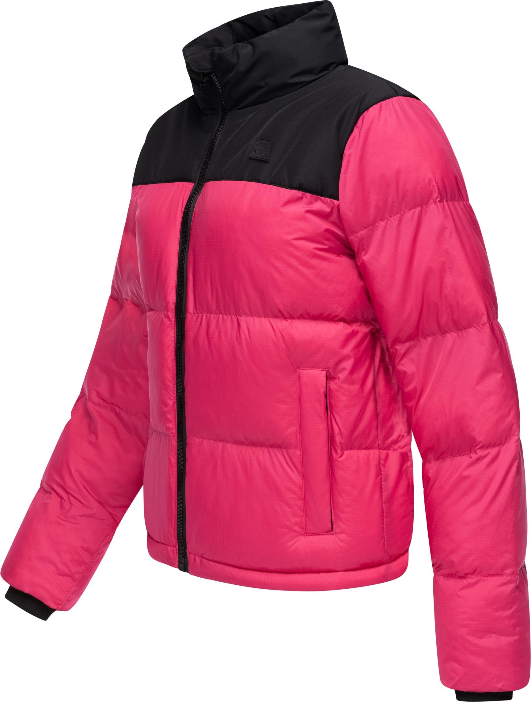Ragwear Steppjacke »Serah«, ohne Kapuze, stylische Damen Winterjacke im Colourblocking-Design